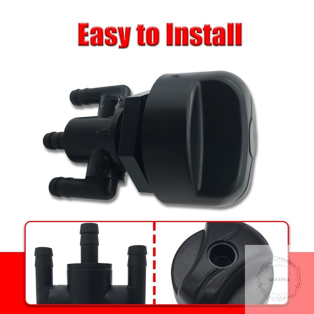3-Way Fuel Shut off Valve Petcock For Polaris Xplorer 300 400 400L 4X4 Magnum
