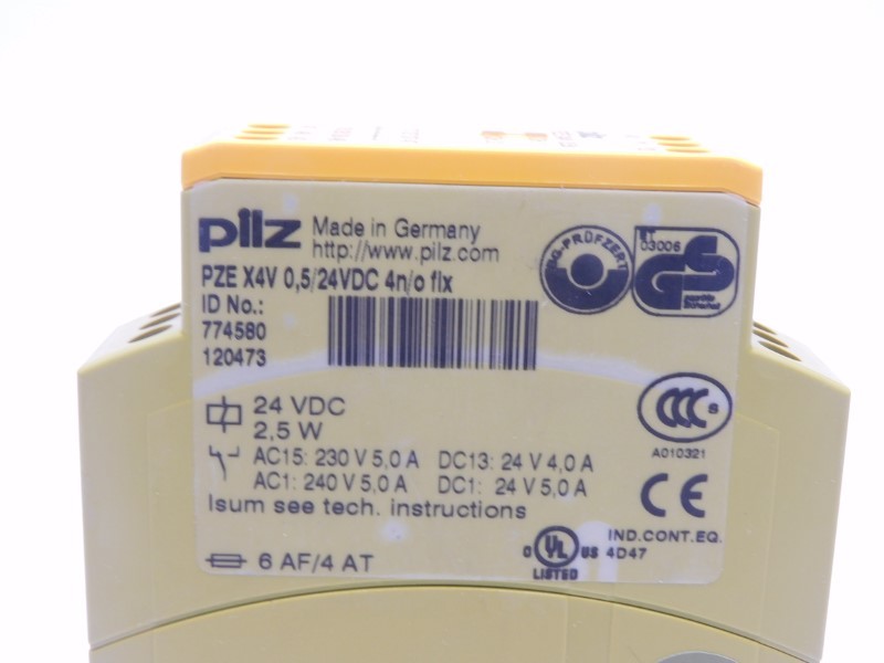 PILZ PZEX4V0.5/24VDC-4N/O-FIX 774580 24VDC 5.0A NSMP