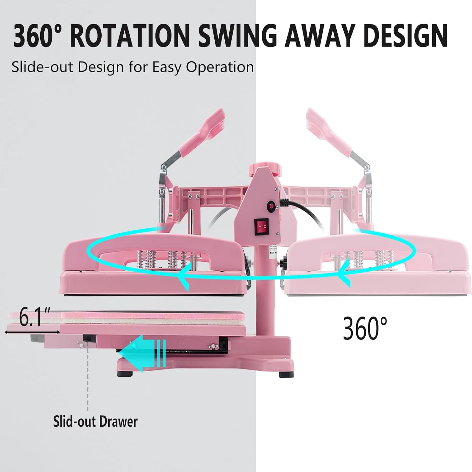 15 x15 in Heat Press Machine 5in1 with 30 OZ Tumbler Press Transfer Sublimation