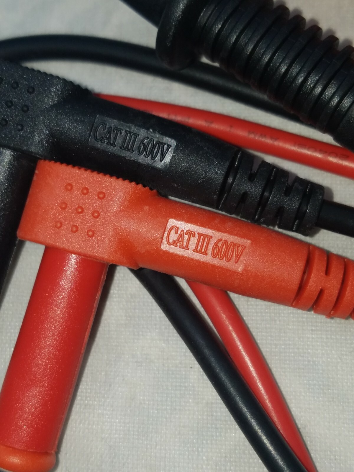 2(LOT) Test Leads CAT III, 1000V 10 Amp 18AWG WIRE. 36″ FOR MULTIMETERS, DVM