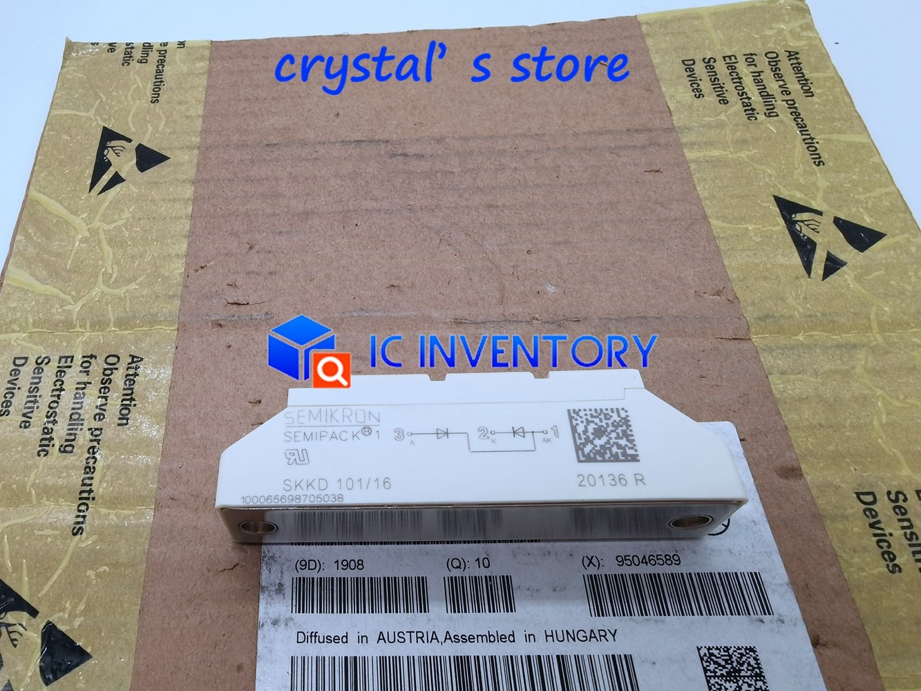 1PCS Semikron SKKD101/16 Power Module Supply New 100% Quality Guarantee