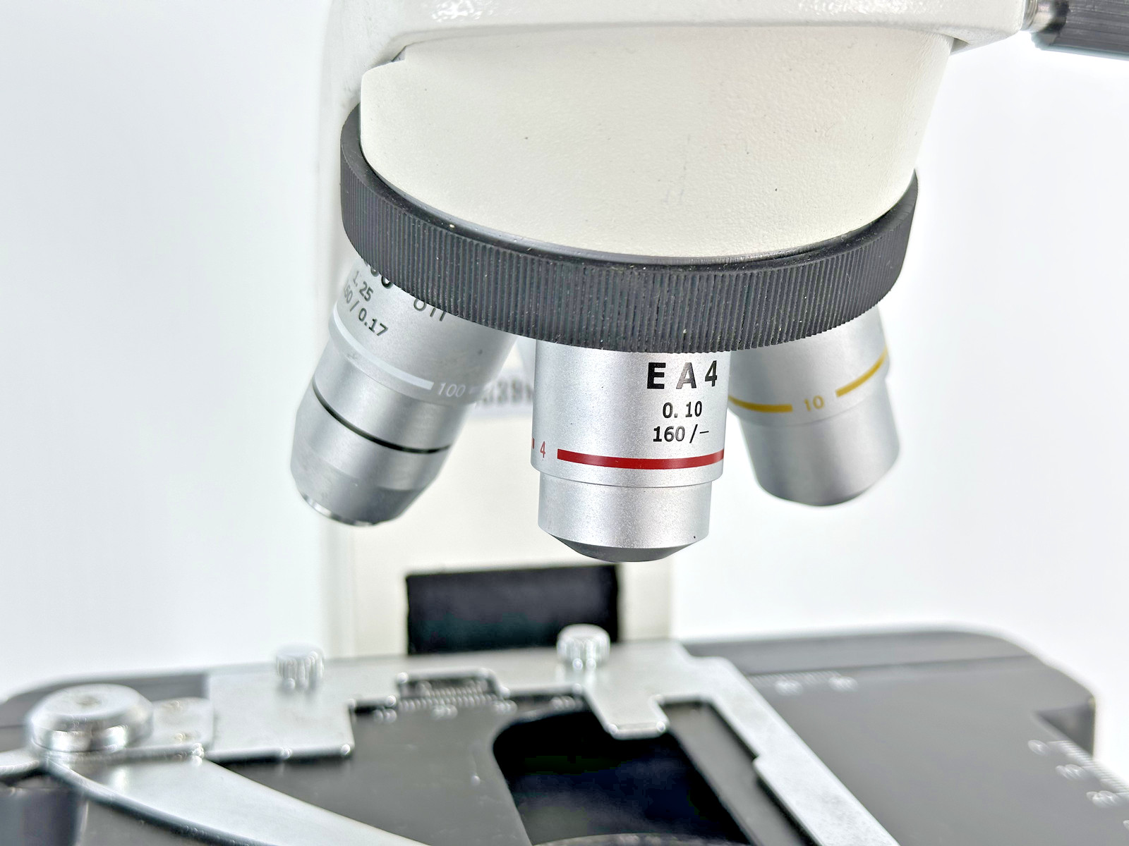 Unbranded Compound Laboratory Microscope EA 4x 10x 40x 100x Objectives