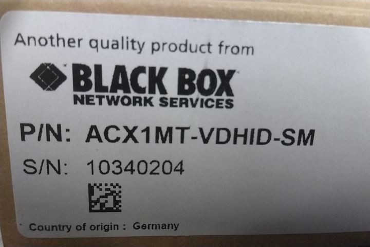 Black Box ACX1MT-VDHID-SM DKM FX Modular KVM Extender Transmitter Interface Card