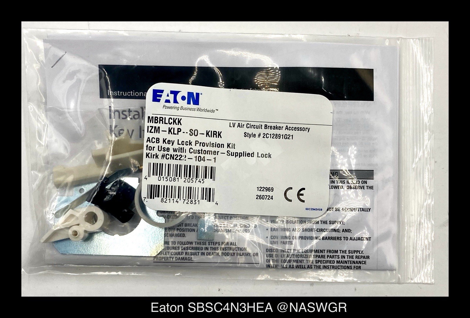 Eaton Magnum SB SBSC4N3HEA Circuit Breaker MO/BI – 4000A – Tested/1Yr Warranty
