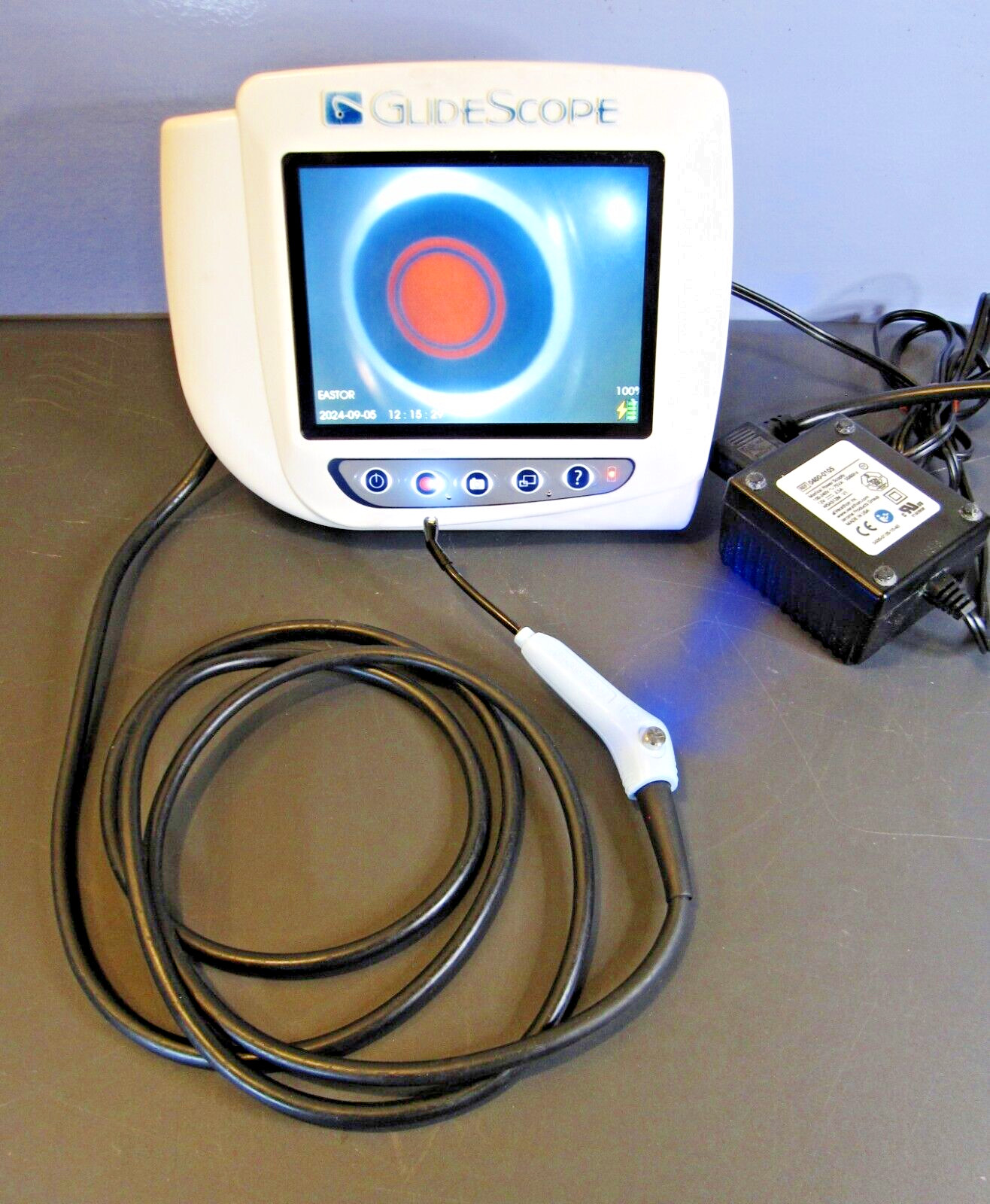 Verathon AVL Titanium GlideScope Video Laryngoscope Monitor w/ 1-2 Baton TESTED