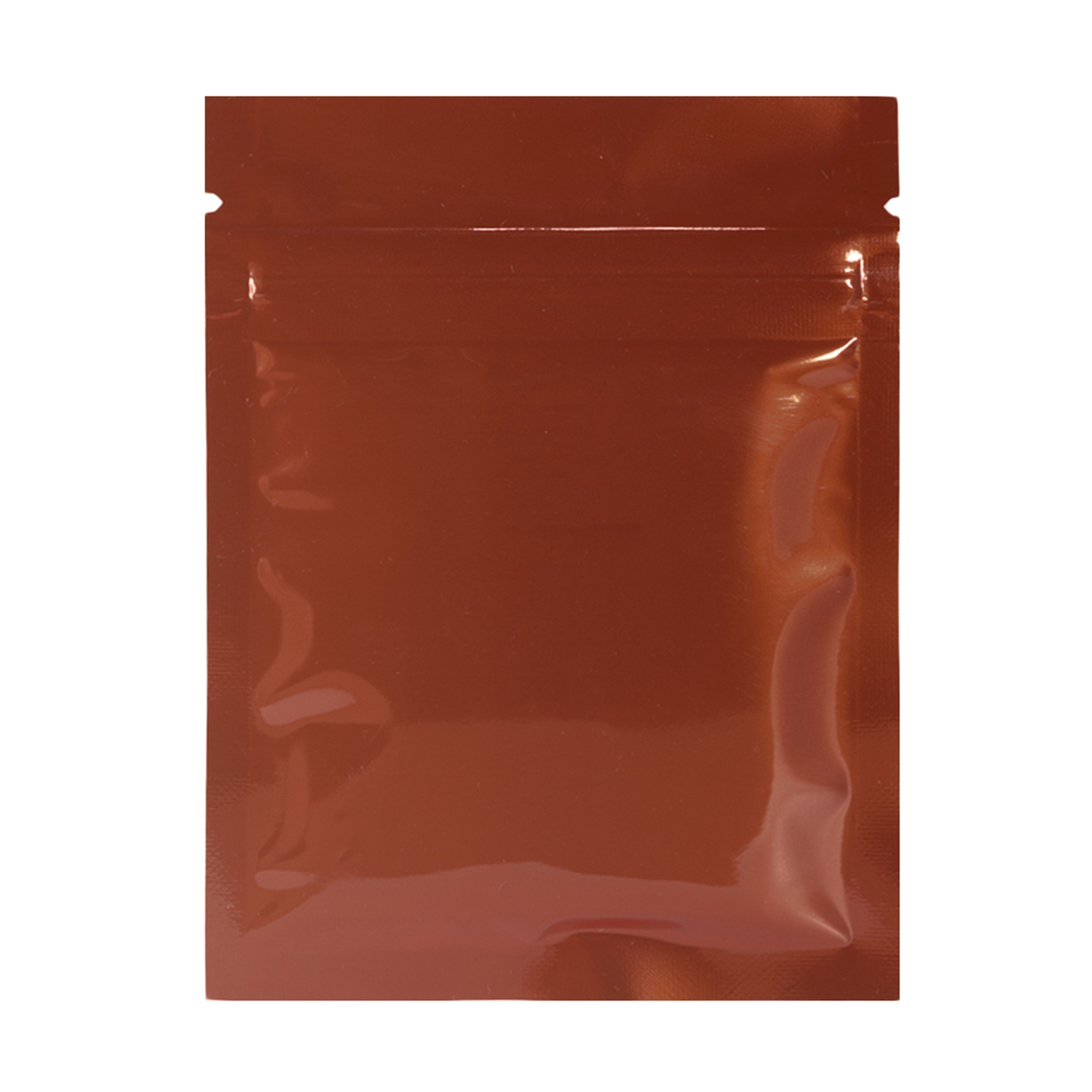 100/500 Glossy Brown Smell Proof Mylar Foil Bags Resealable Zipper Seal Pouch