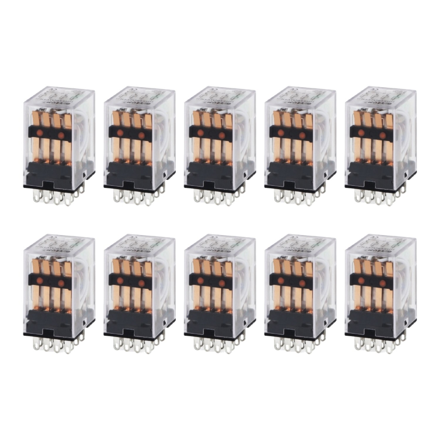 10 pcs AC 24V Coil Power Relay 14 pin Replacement for Omron MY4NJ MY4N-J