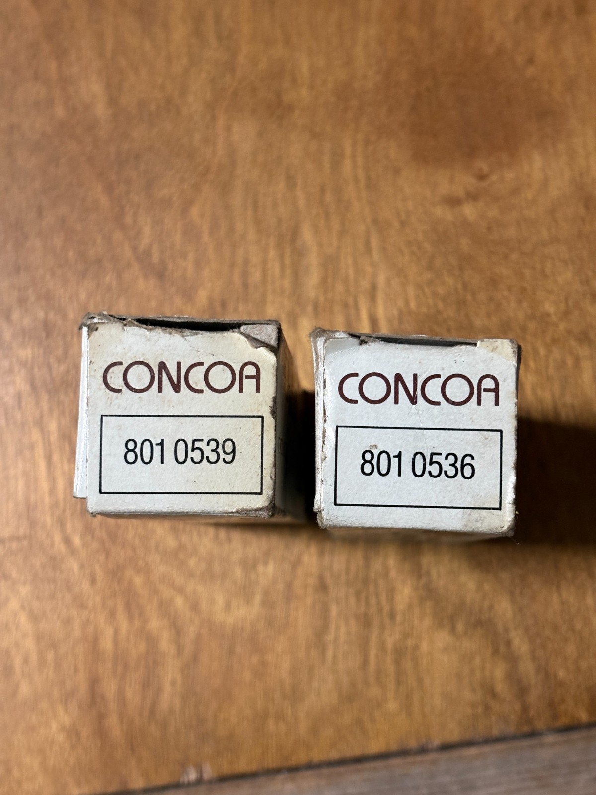 Pair of Concoa flashback arrestors, 8010539 , 8010536, oxygen acetylene unused