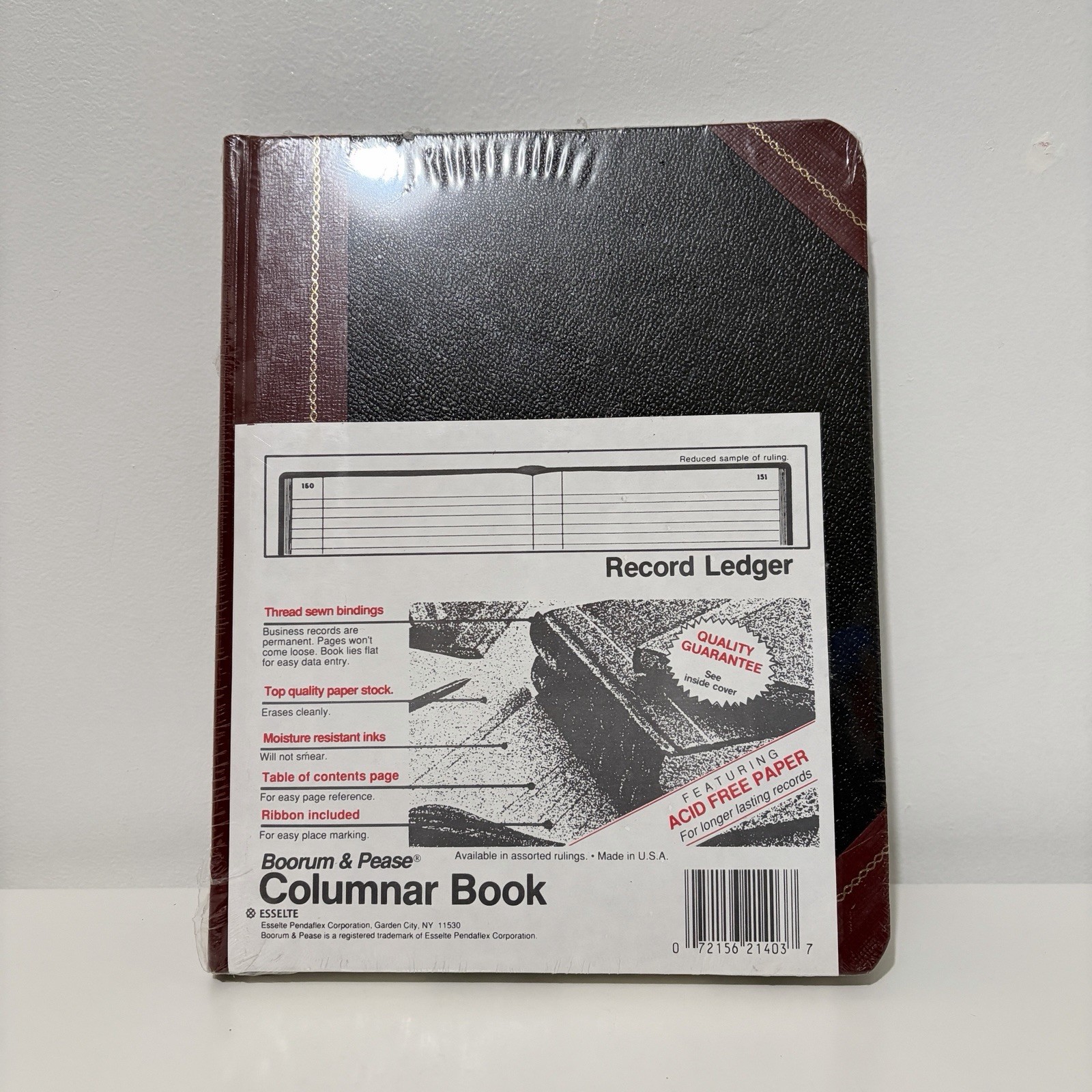 Boorum & Pease Ledger Columnar Book Record Ruling 21-300-R New – Made in USA