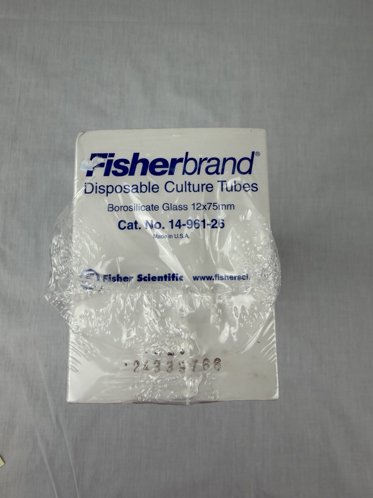 Fisherbrand Disposable Borosilicate Culture Tubes CAT. 14-961-26 12 X 75mm BROKE