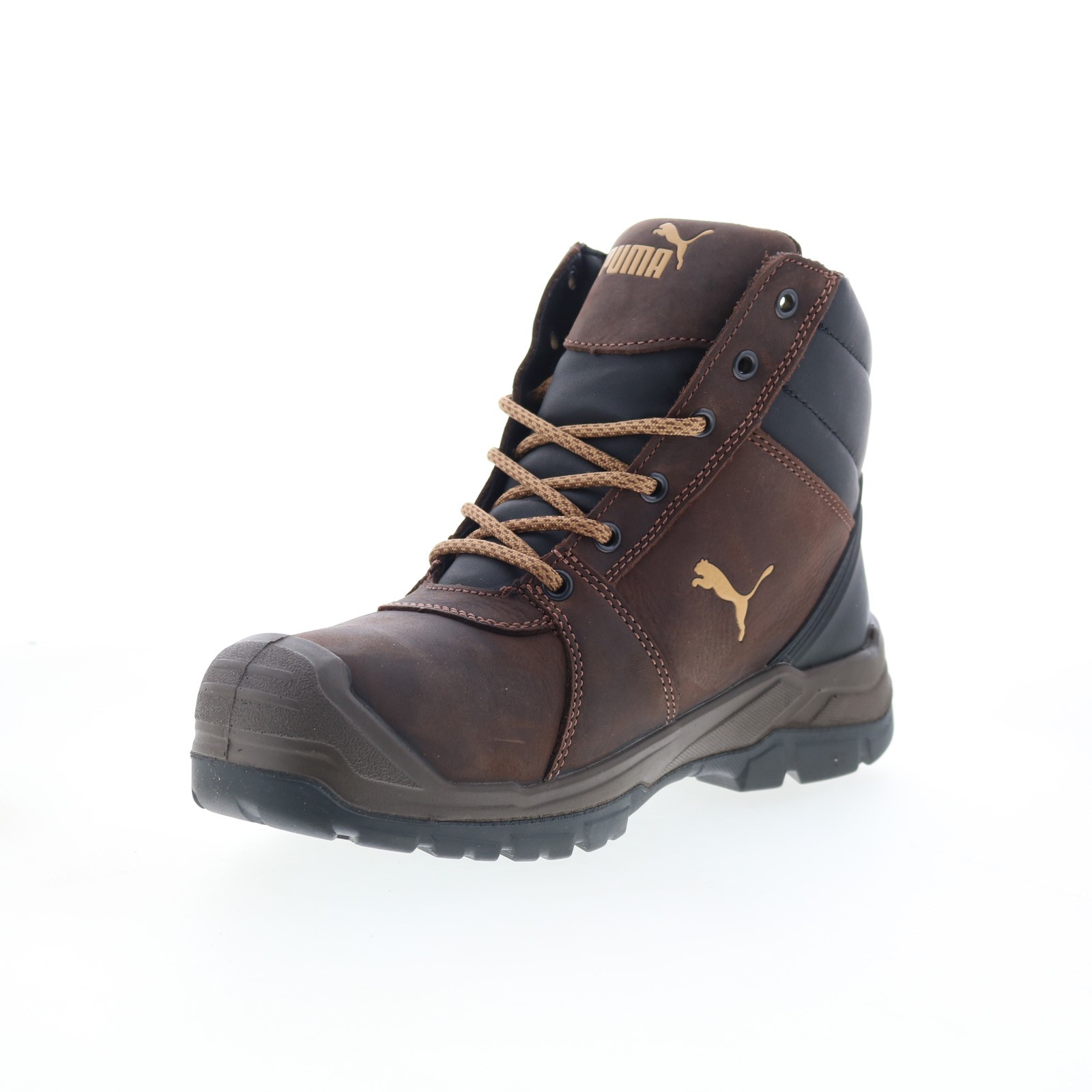Puma Safety Tornado Soft Toe CTX Mid WP EH SR Mens Brown Work Boots