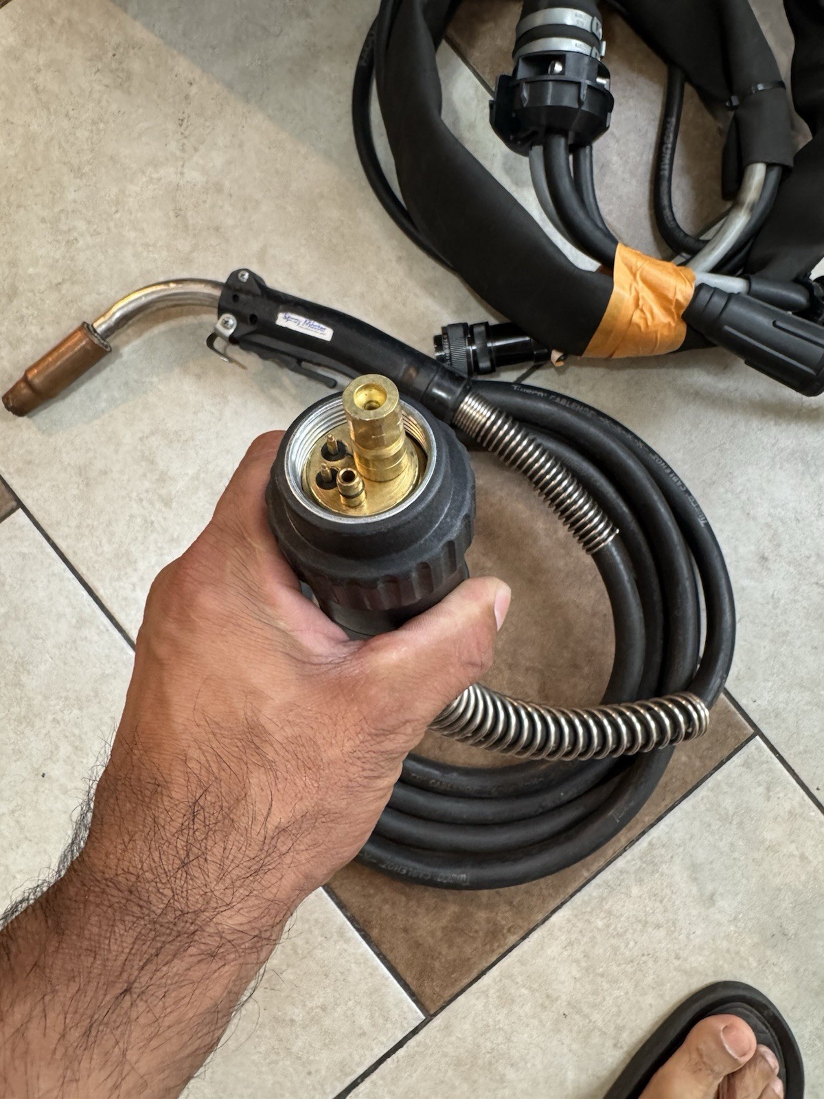 Esab Warrior Feed 304 With Mig Gun, Hose And Control Cable