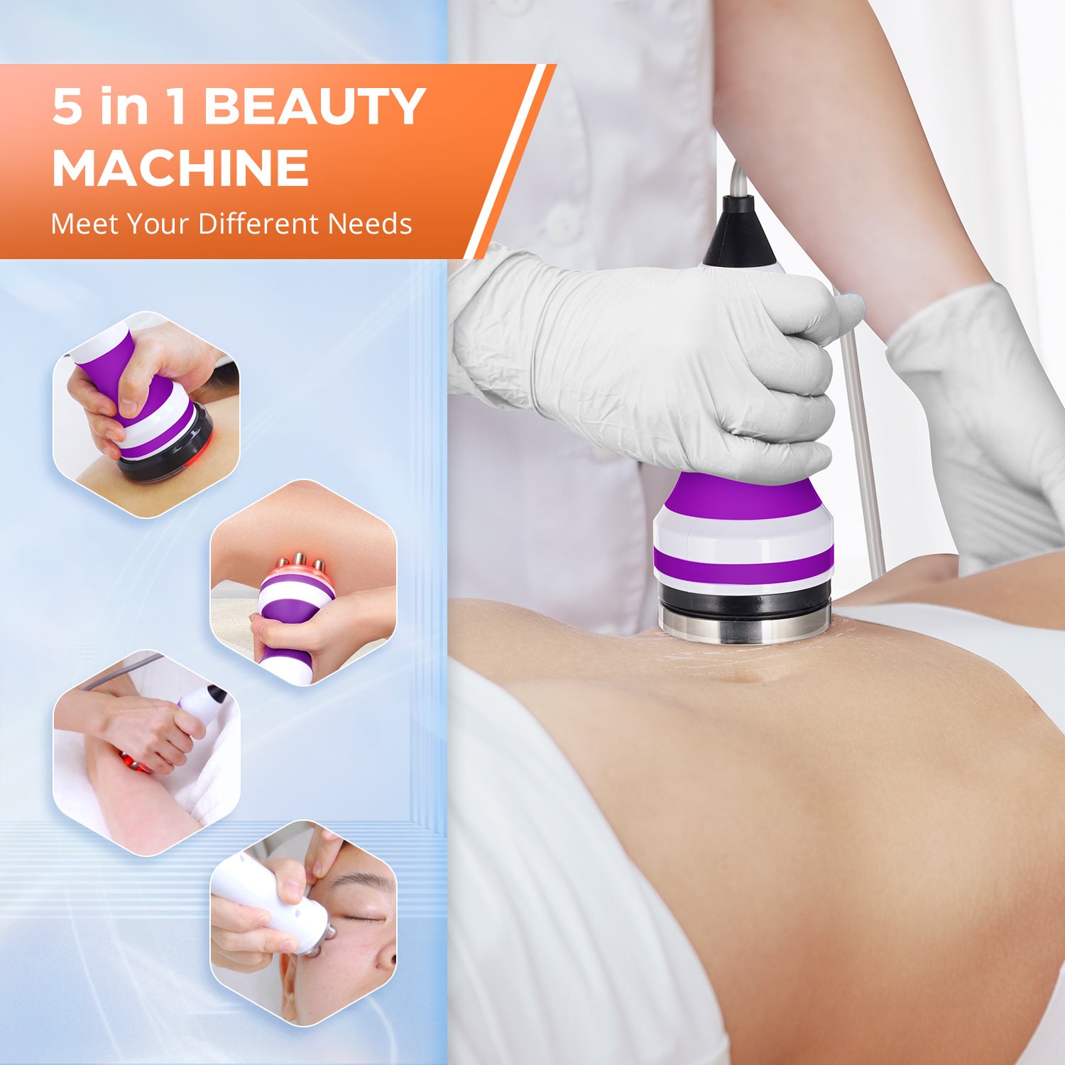 5 in 1 Beauty Machine for Body Massage Facial Skin Care Skin Lifting Lost WeigQU