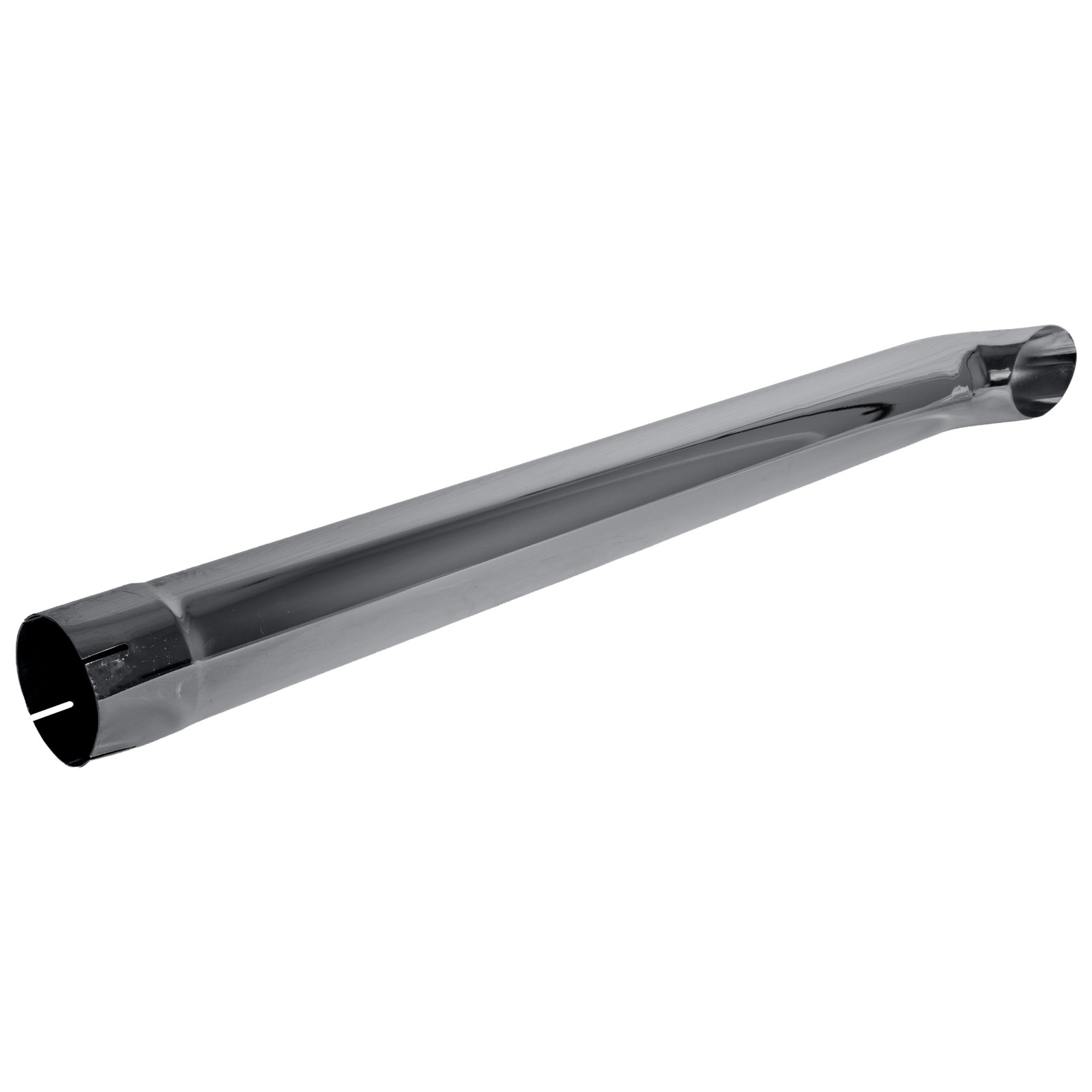 Exhaust Stack Pipe 4″ x 48″ Curved Chrome