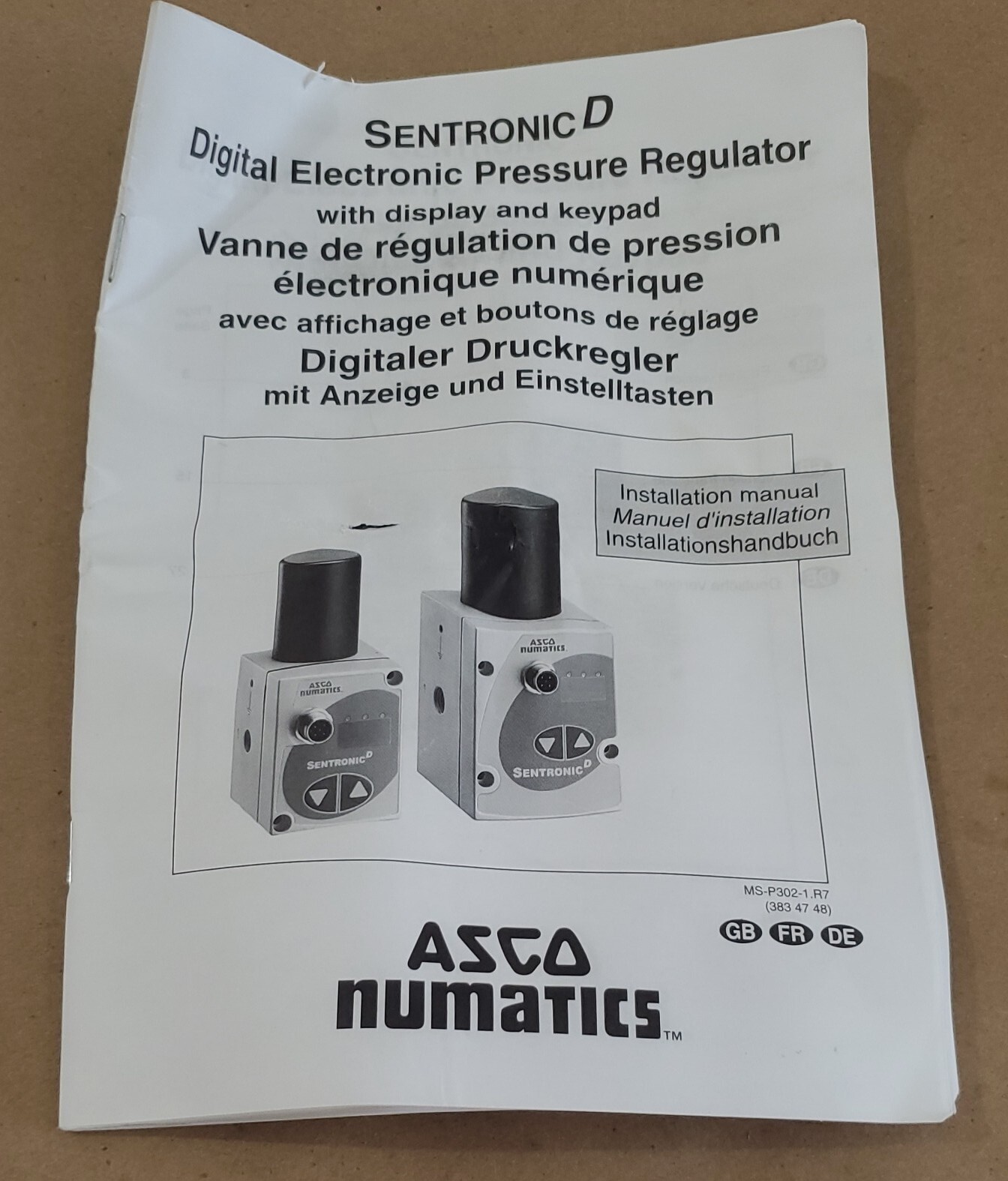 *BRAND NEW* Asco Numatics 6096B0111 Sentronic Pressure Regulator 3/8″ + Warranty