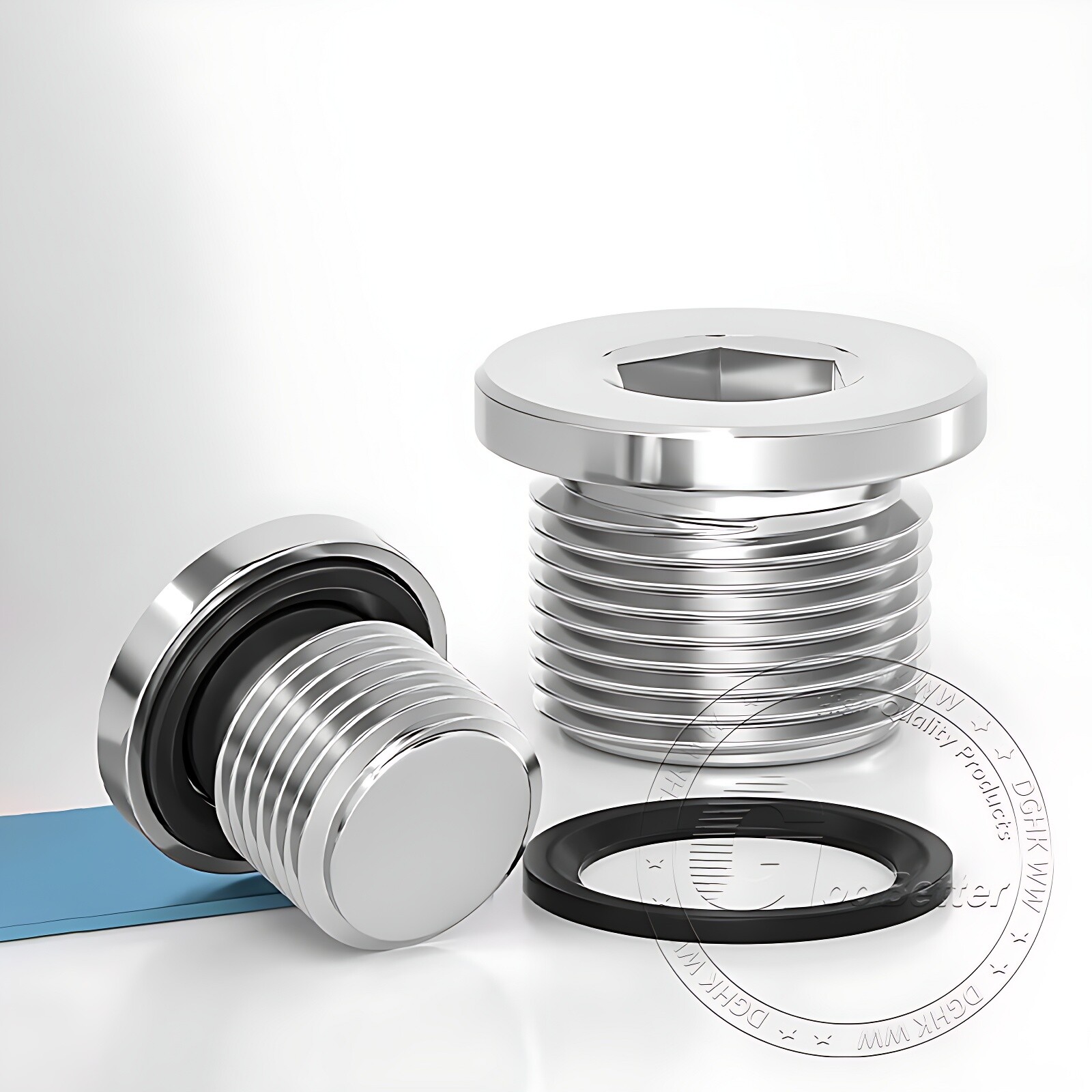 BSP Hydraulic Socket Blanking Plug A2 Stainless Countersunk End Plug Hex Socket
