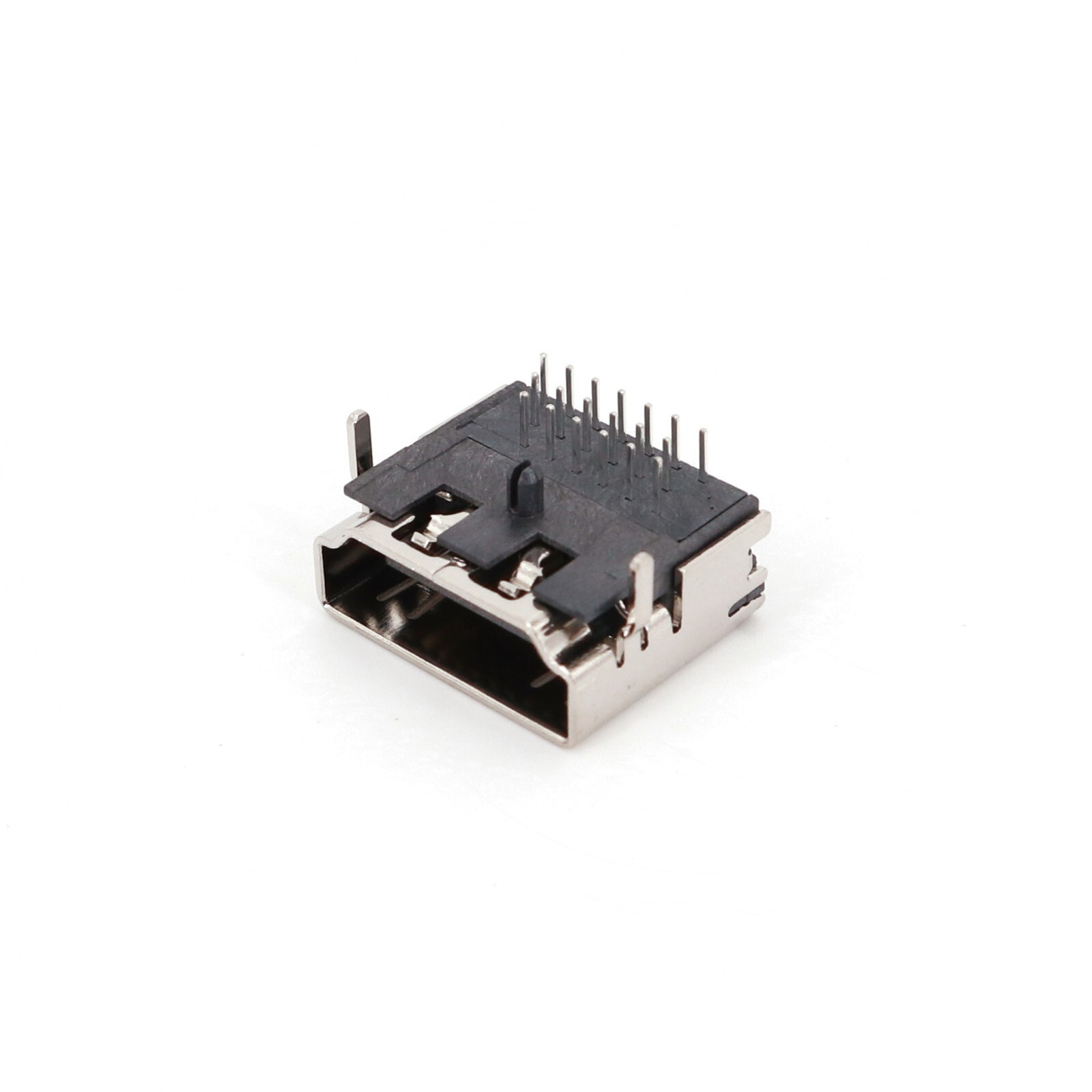 10Pcs HDMI Type A Right Angle 3 Row 19-Pin DIP Female Socket PCB Mount Connector