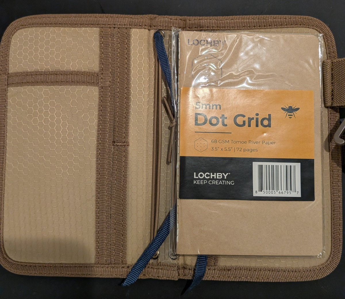 Lochby Mini Field Journal Nautical | Water Resistant Wax Canvas Cover