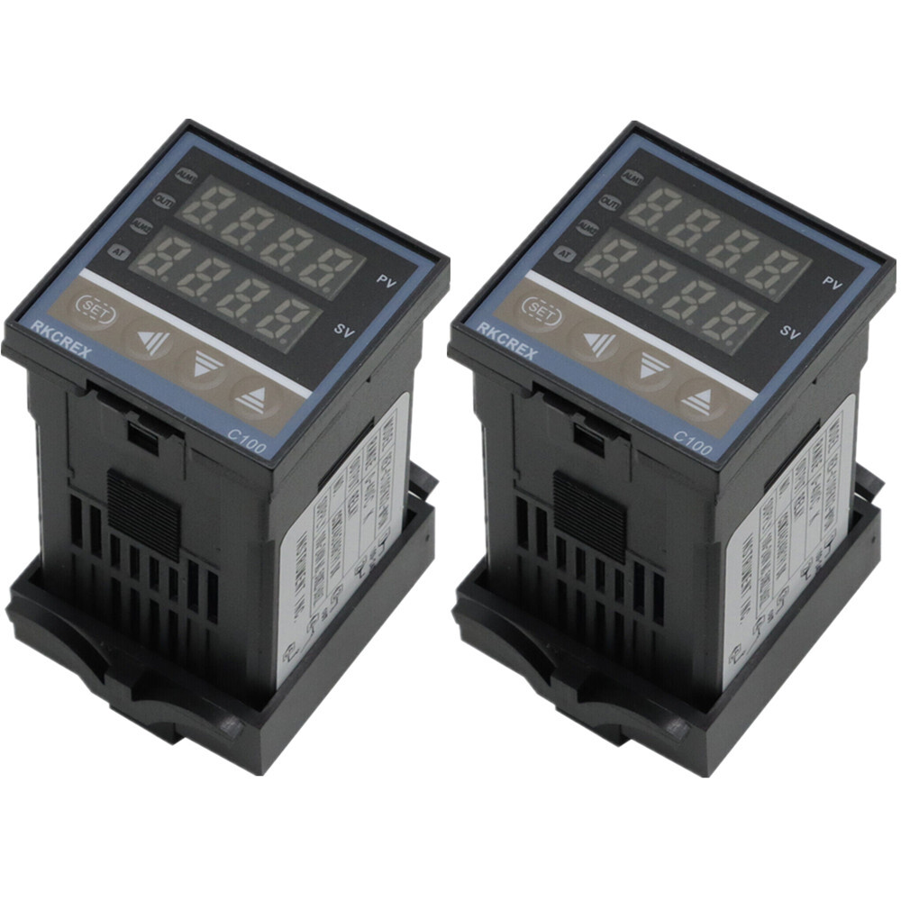 REX-C100 100-240V Digital PID Temperature Controller Thermostat Thermocouple