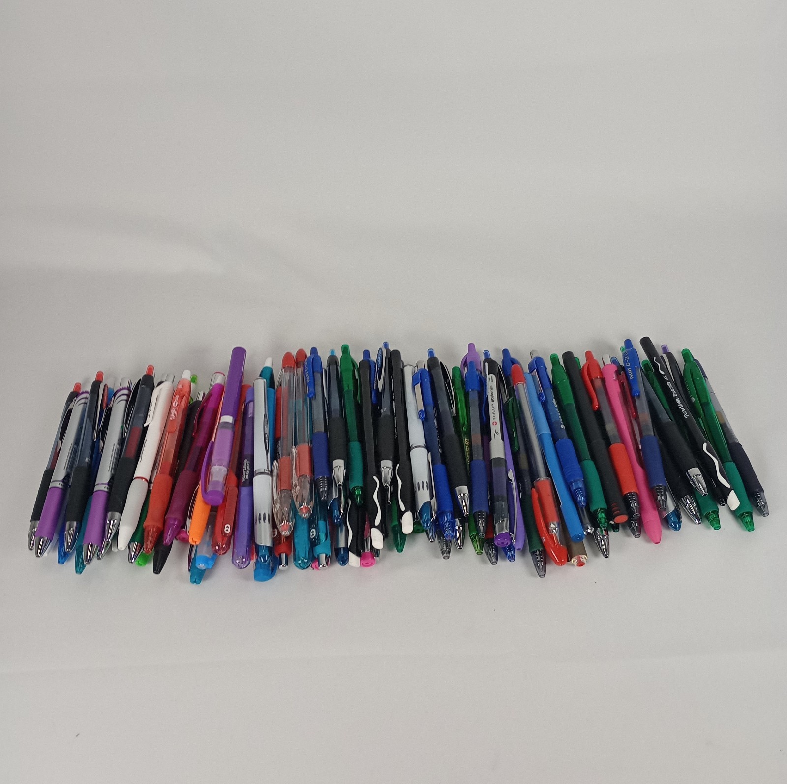Lot 95 Name Brand Ink Pens Pilot G2 Uni-ball Vision Elite Sharpie S-Gel Tested