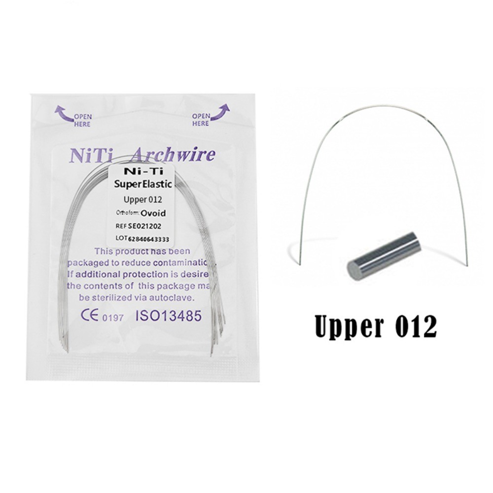 Dental Super Elastic Niti Arch Wire Round Ovoid Form Bracket Braces 10 packs
