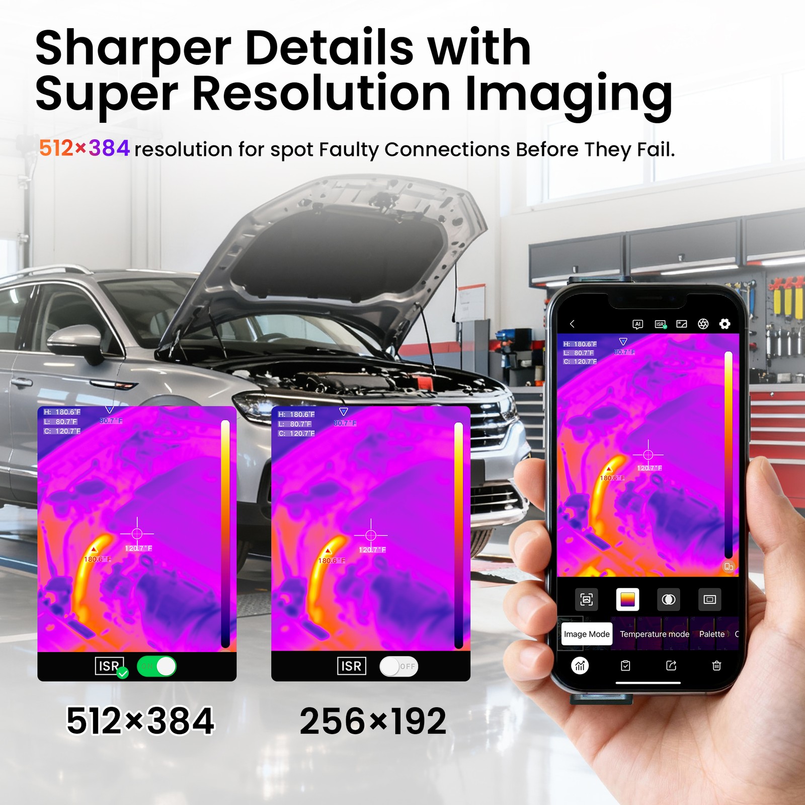 LAUREII Infrared Thermal Imager Camera TISR 512×384 WiFi Wireless Android & IOS