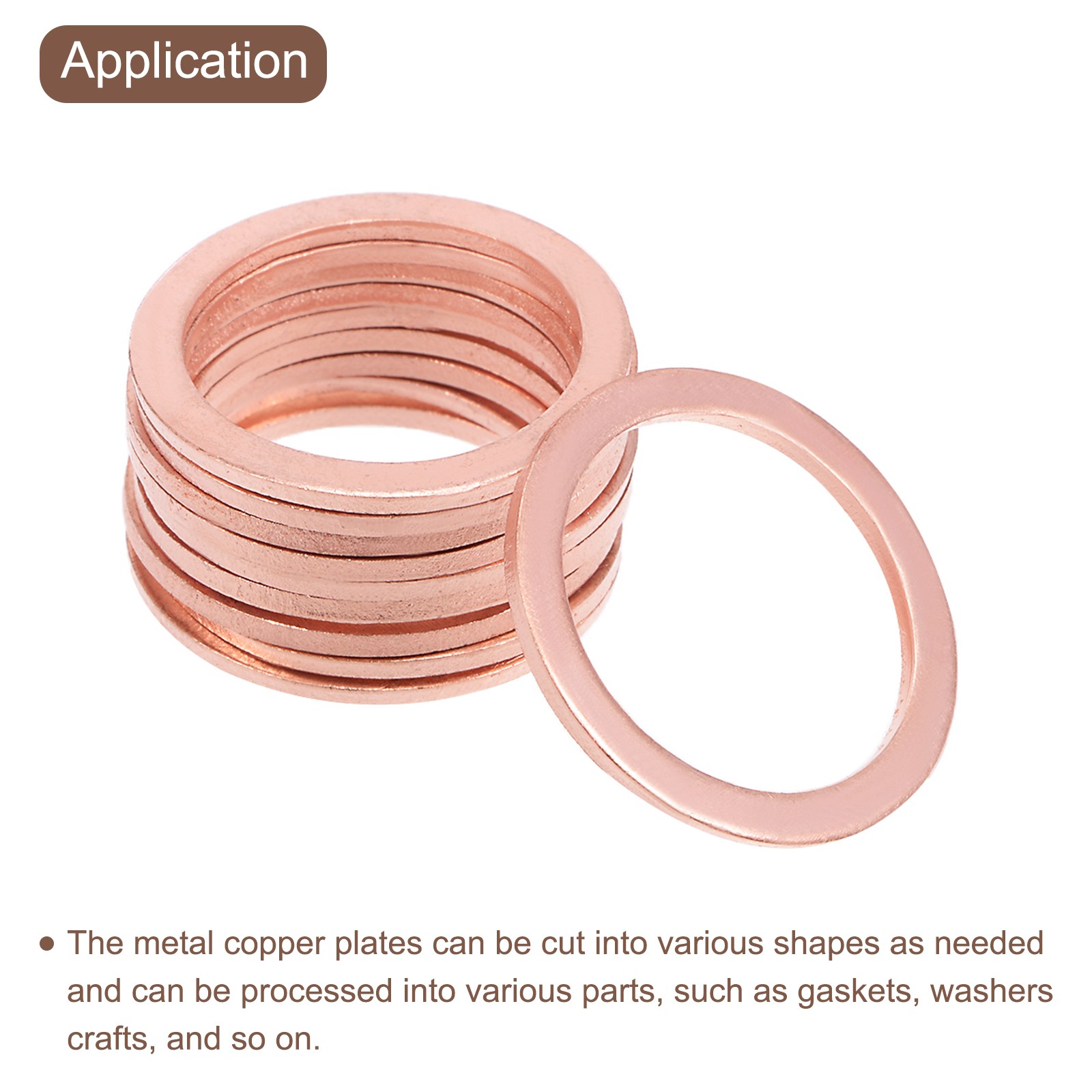 5 Set Pure Copper Sheet 2″ x 0.06″ 14 Gauge T2 Copper Metal Round Plate
