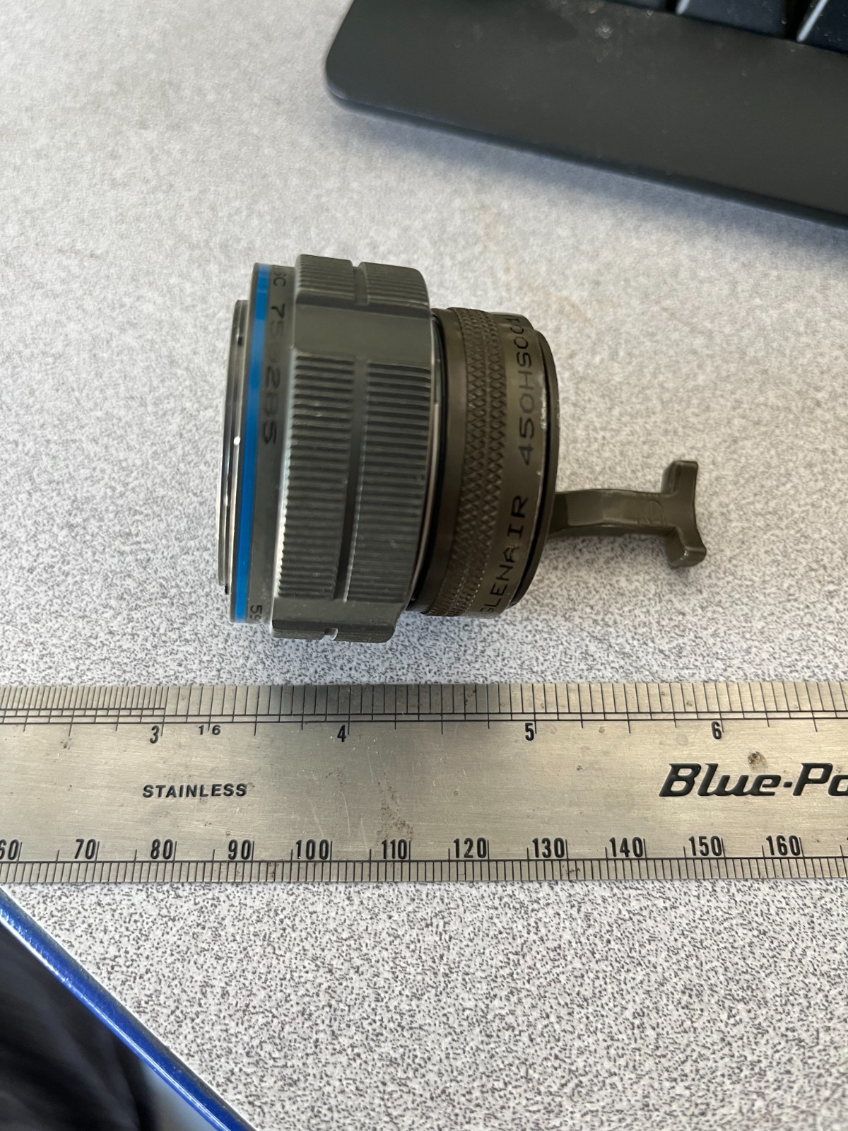 Glenair Circular Backshell Connector 450HS001NF25 Rotatable Coupling Qwik-Ty