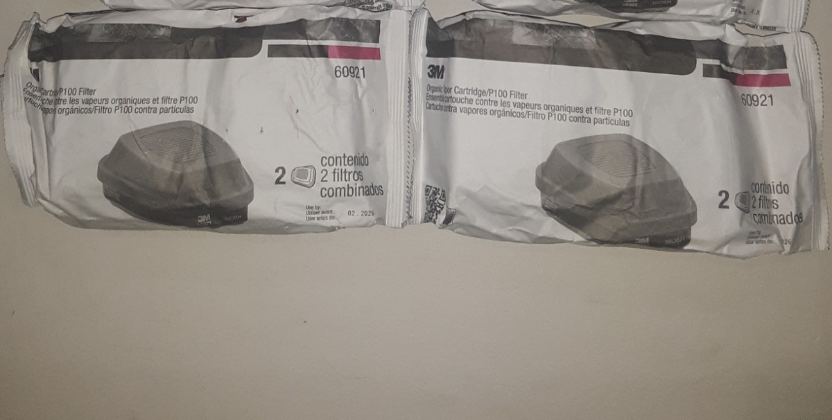Quantity 2 Packages 3M 60921 Organic Vapor P100 – Exp. Date 02/2026