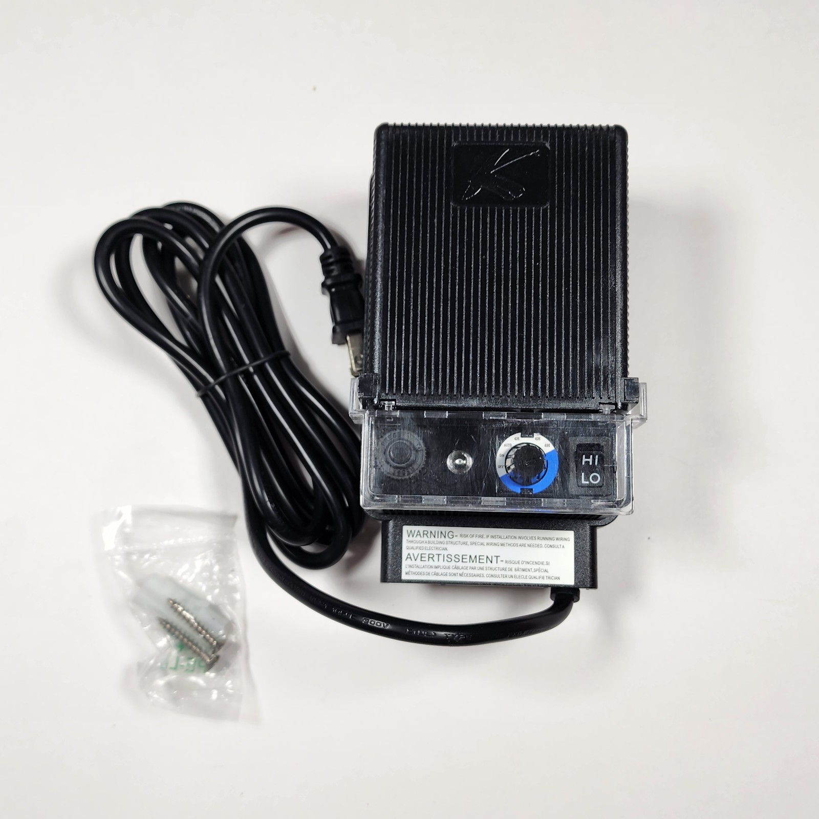 Kichler 60W Standard Series Transformer Black for 12V Lighting Systems 15E60BK