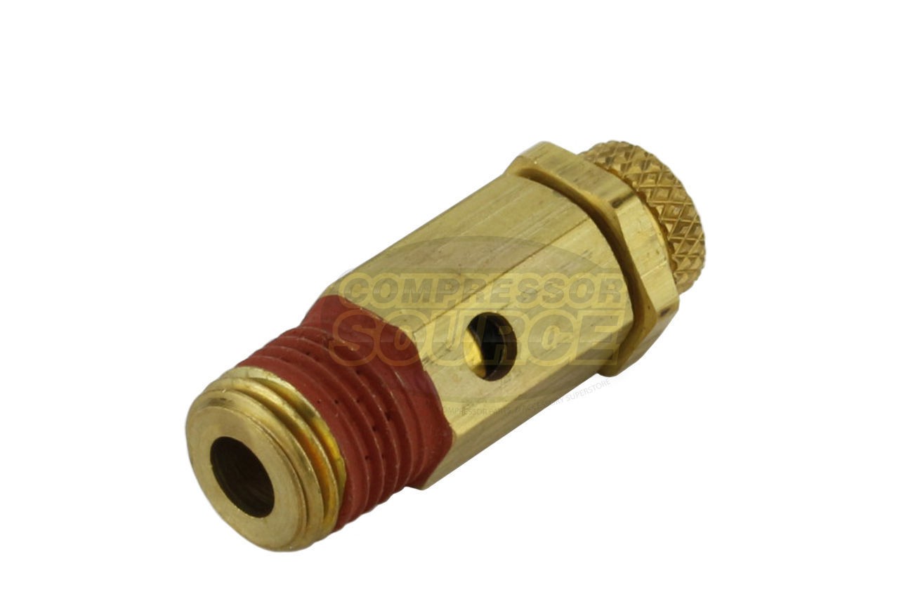 100-150 PSI 1/4″ MNPT Air Compressor Pressure Adjustable Relief Pop Off Valve