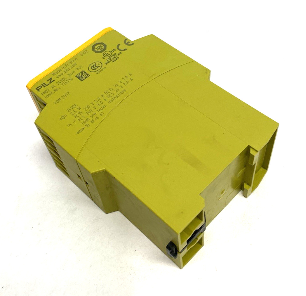 Pilz 774730 Standalone Safety Relay 1 or 2 Channel, PNOZ X4 24VDC 3n/o 1n/c