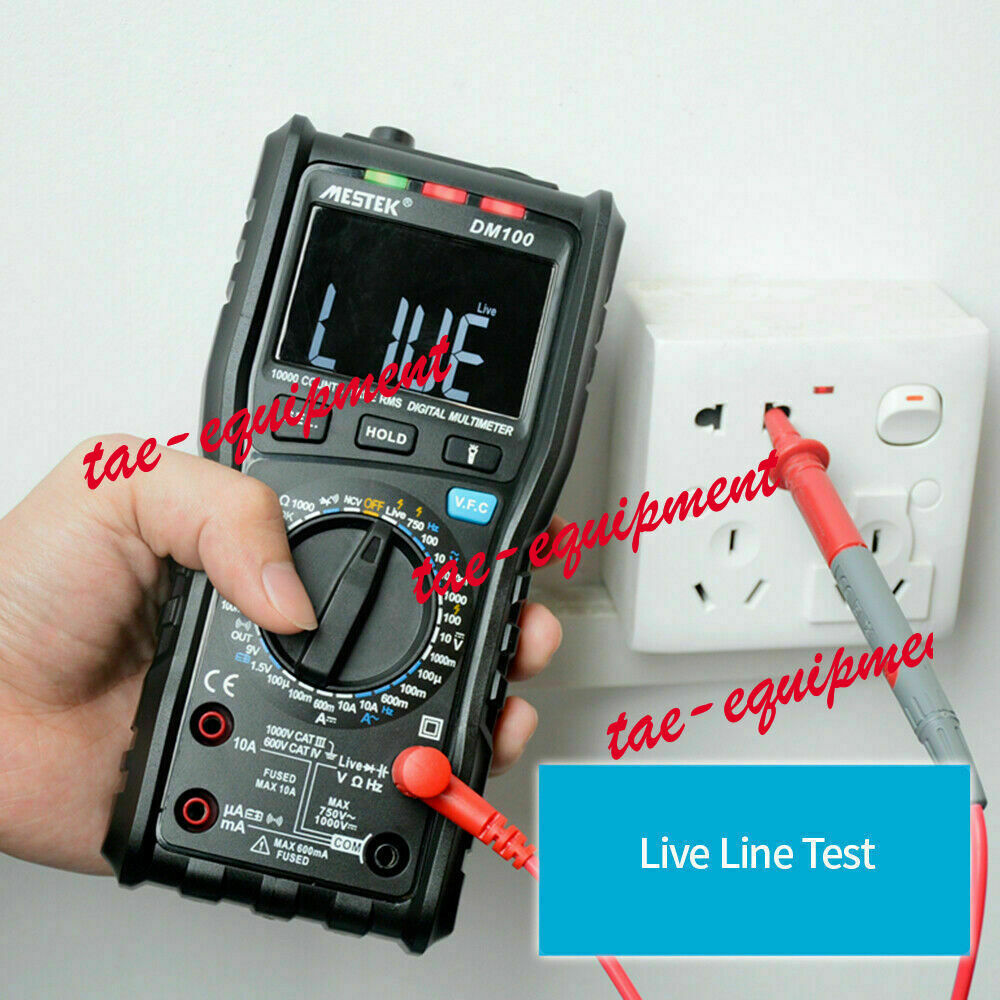 DM100C MESTEK Analog Digital True RMS NCV Live Line Tester Multimeter