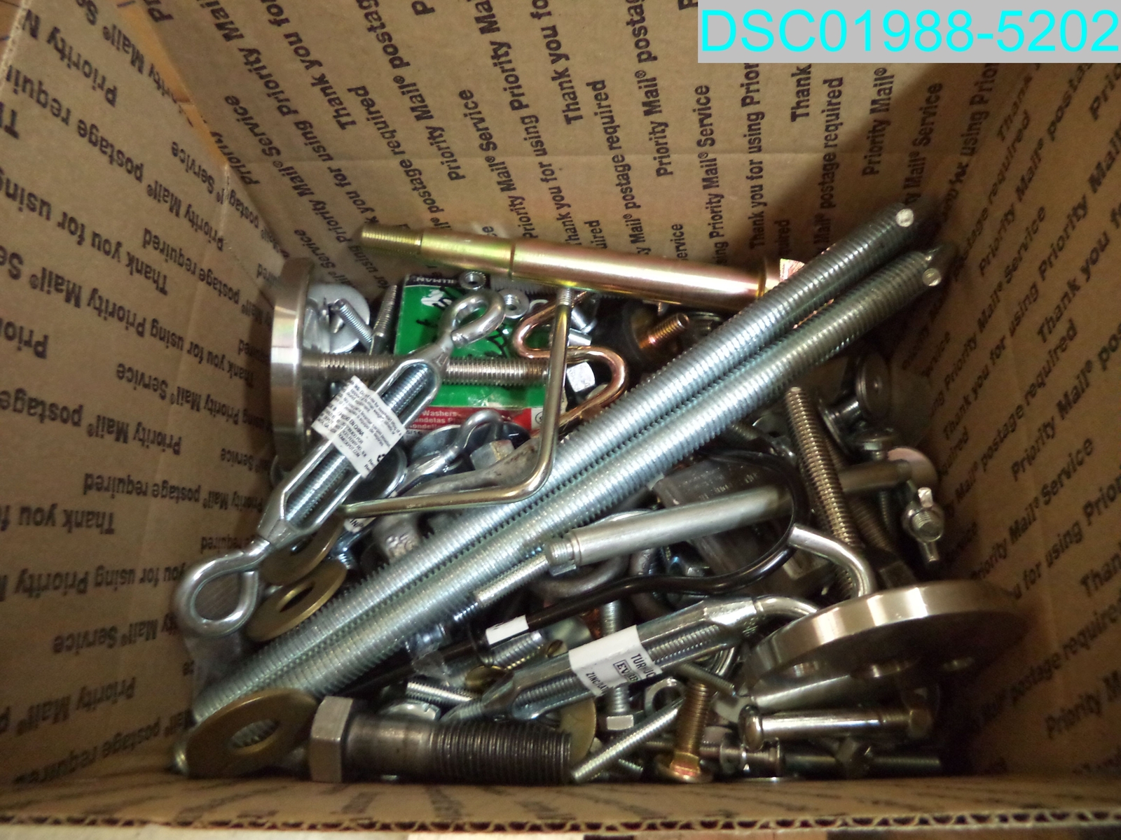 QTY=42 LBS: MIXED LOT OF BOLTS NUTS WASHERS & LOCK WASHERS many types and styles