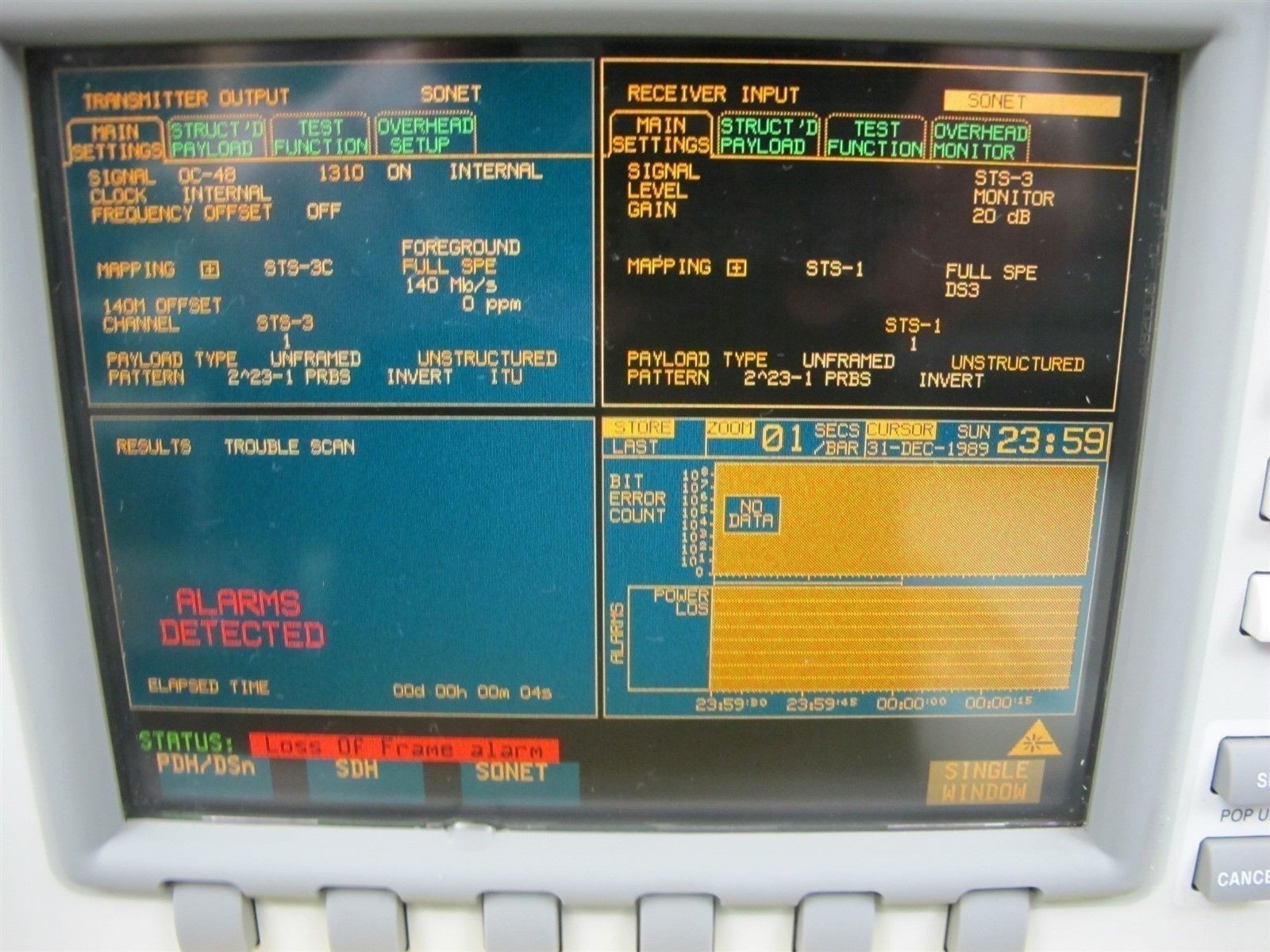 Agilent OmniBer 718 Communications Analyzer 37718A w/OPT 002,012,104,601