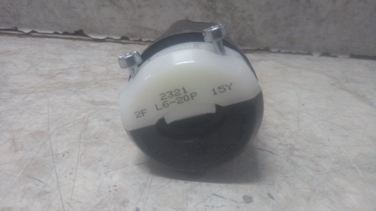 Leviton 2321 10 Pk 250VAC 20 A L6-20P NEMA Plug Configuration Locking Plug (AW)