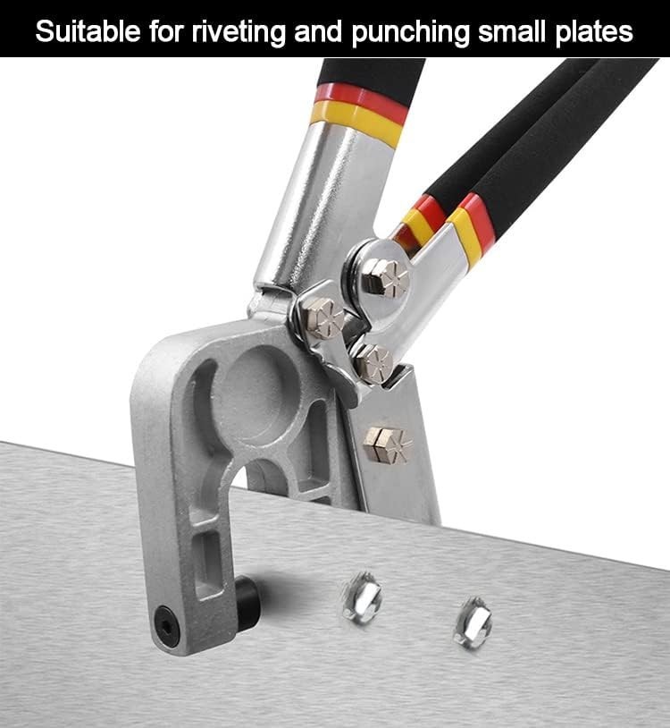 10 Inch High-Carbon Steel Metal Stud Crimper, TPR Handle Black