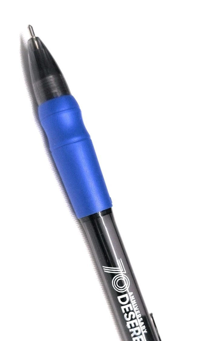 20 Misprint Click Pens MAXGLIDE Hub Pen Lot DARK BLUE Thick Rubber Grip BLUE INK