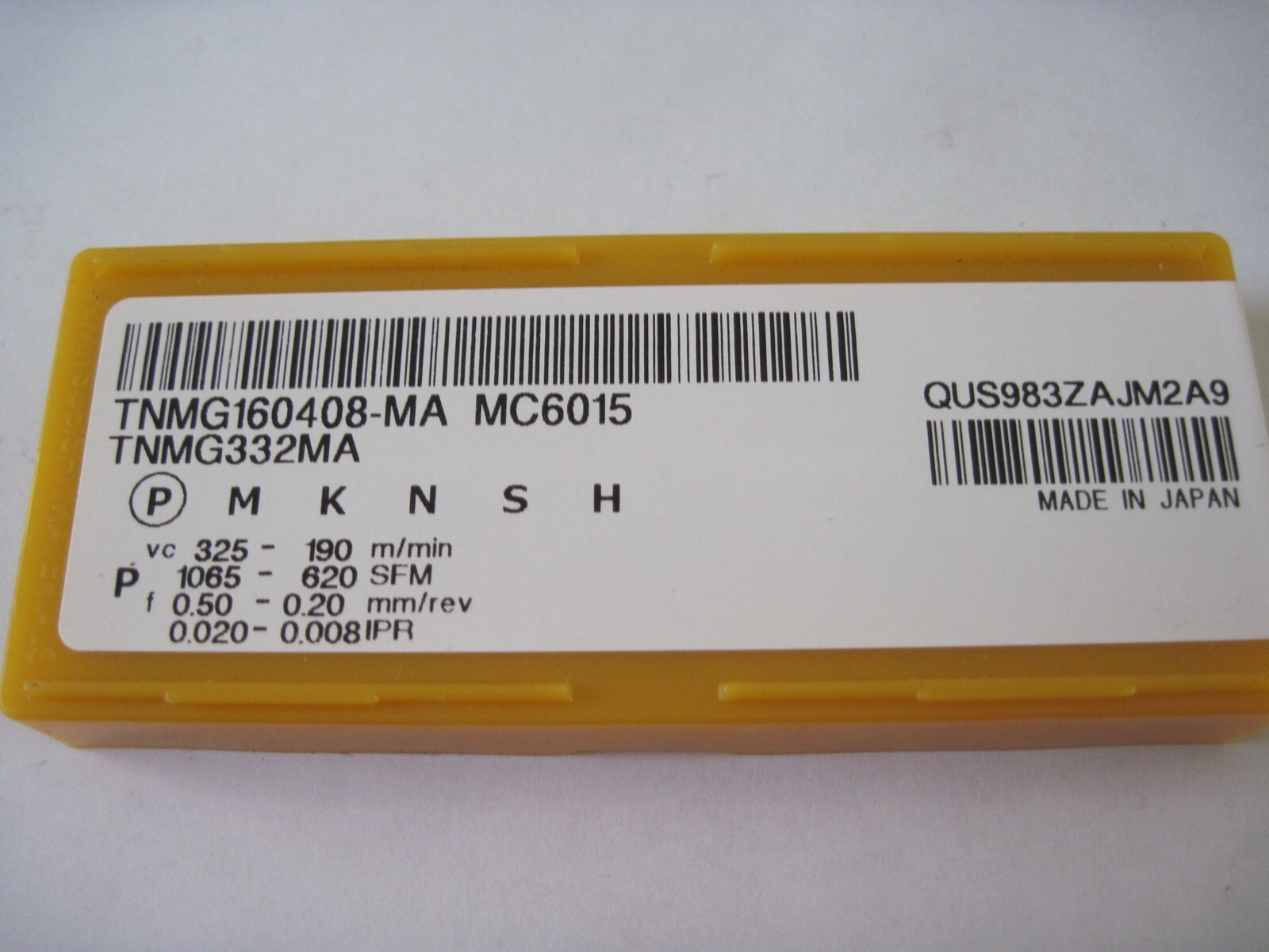 (Qty 10) Mitsubishi TNMG160408-MA TNMG332MA MC6015 Carbide Turning Inserts
