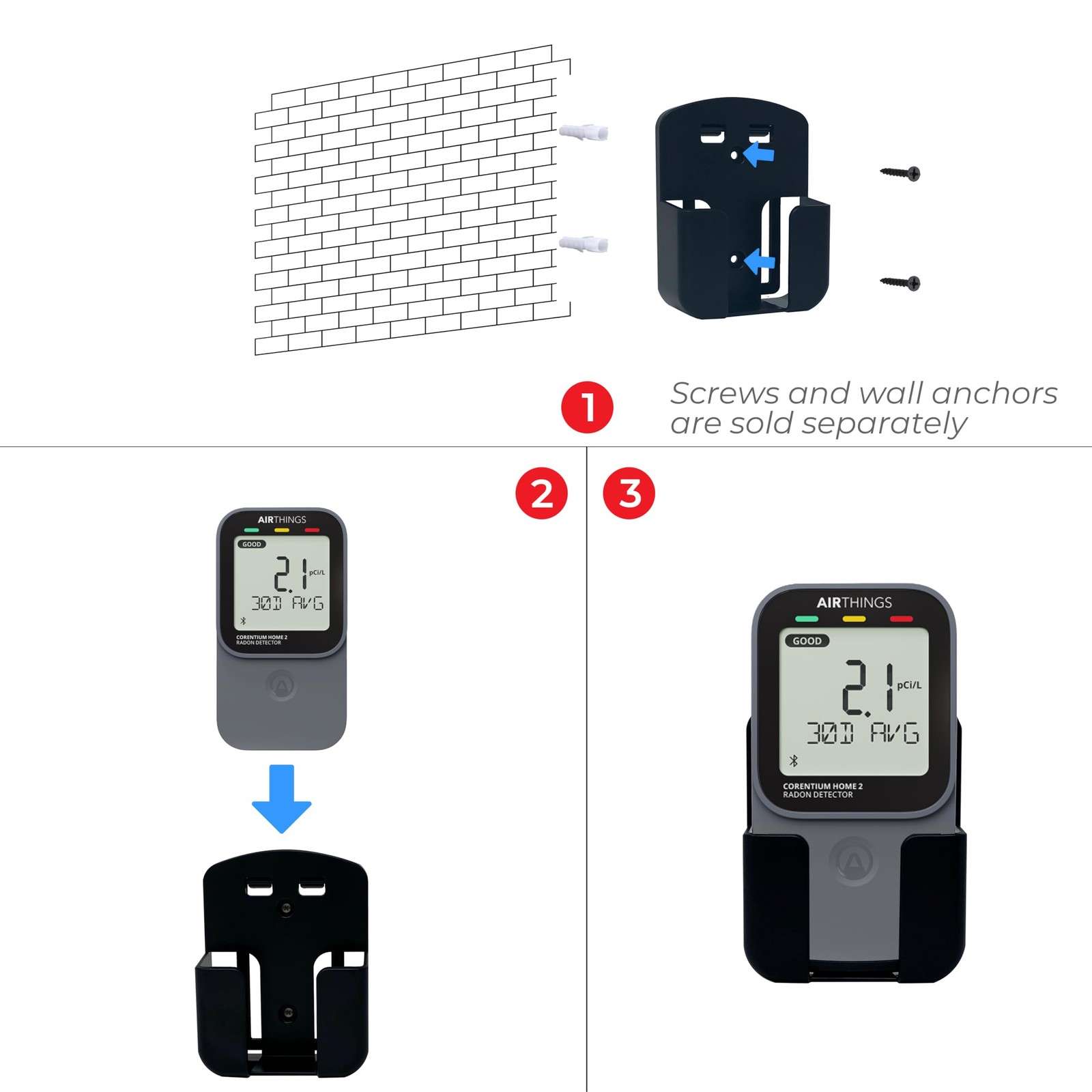 Multiple Purposes Case for Corentium Home Radon Detector by Airthings, for De…