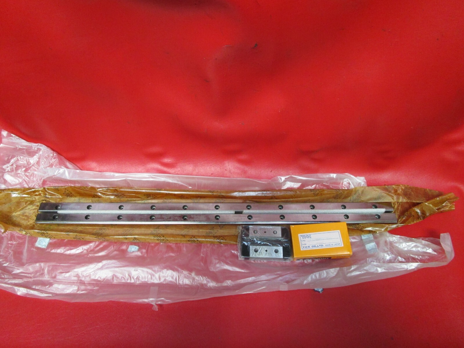 THK HR2042, HR SET, Includes One HR2042 Caged Ball LM Guide Block with two 670mm