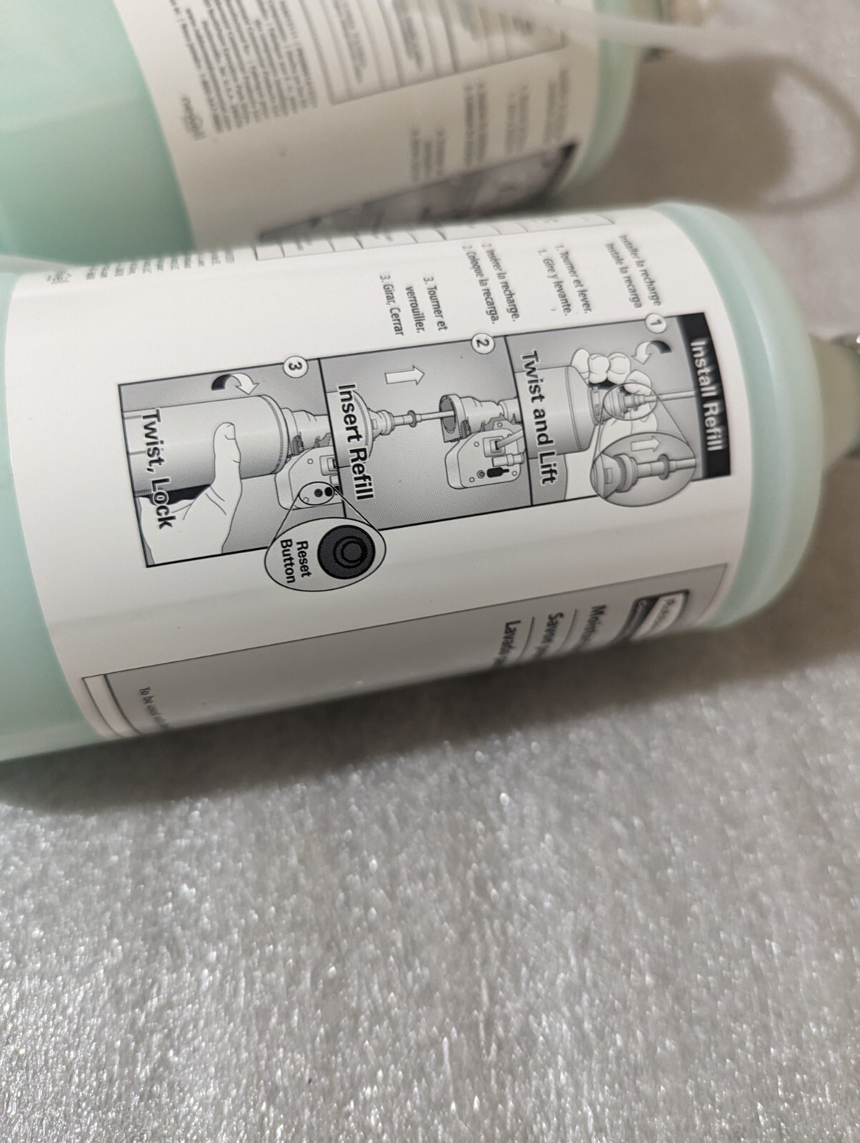 1 Genuine 800ml New Rubbermaid Refill Lotion Hand Soap OneShot Dispenser Green