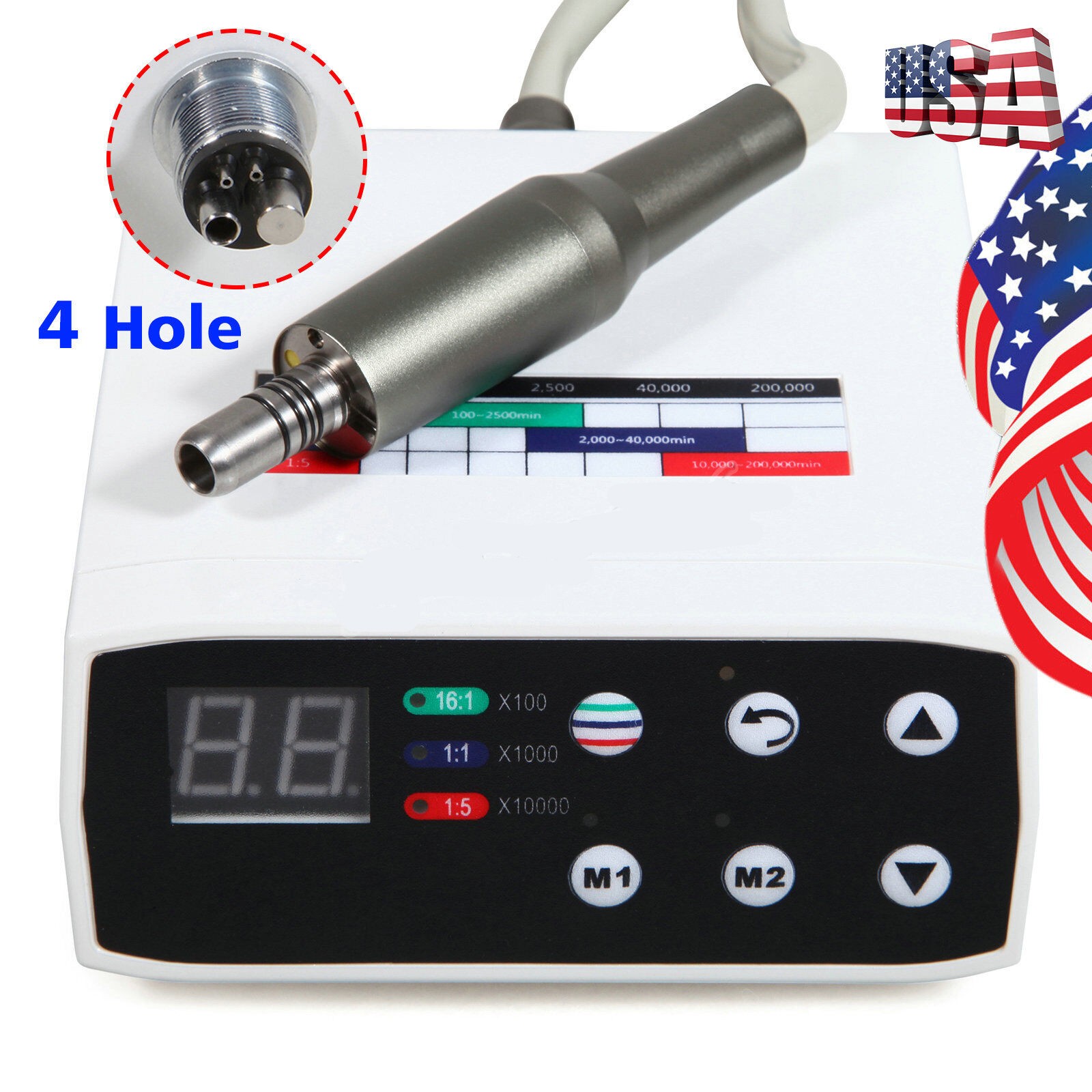 Brushless Dental LED Electric Micro Motor Fit NSK KaV 1:1/1:5 /16:1 Handpiece