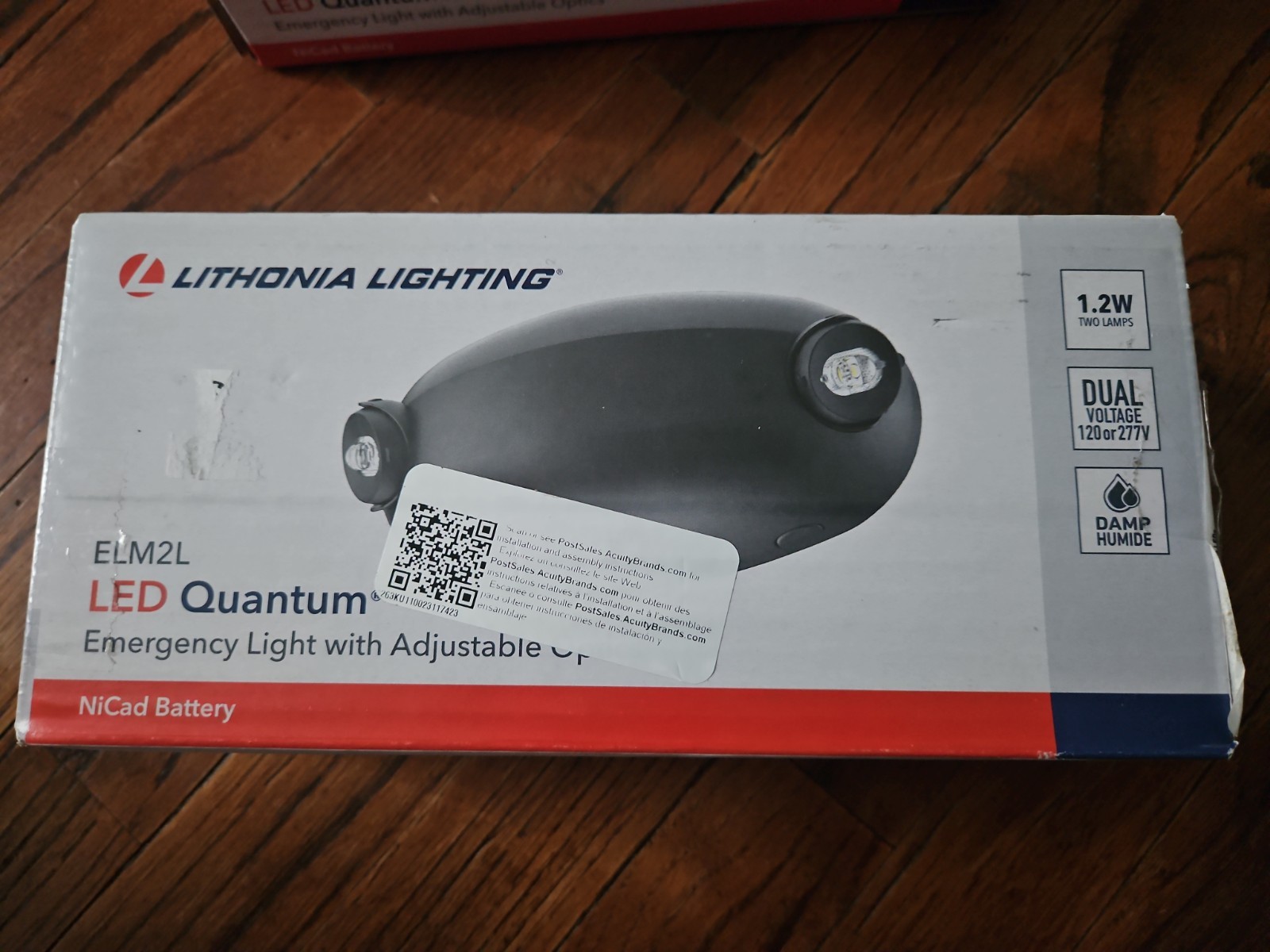Lithonia Lighting 0.36 -Watt 120/277 Volt LED Hardwired Emergency light BlackNEW