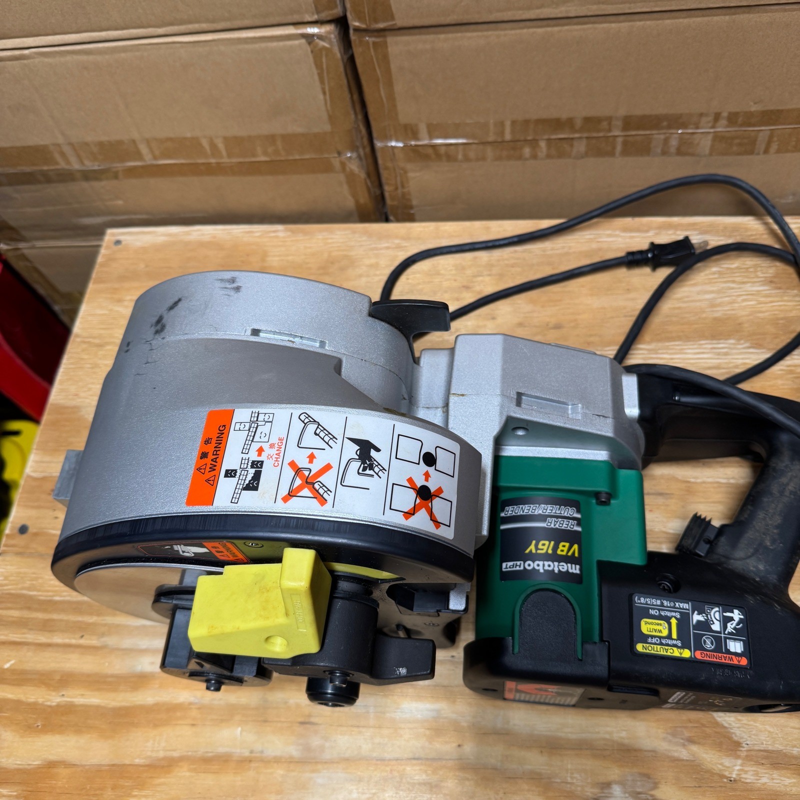 Metabo HPT VB16Y 5/8″ Rebar Cutter and Bender Corded Electric Tool 8A 120V