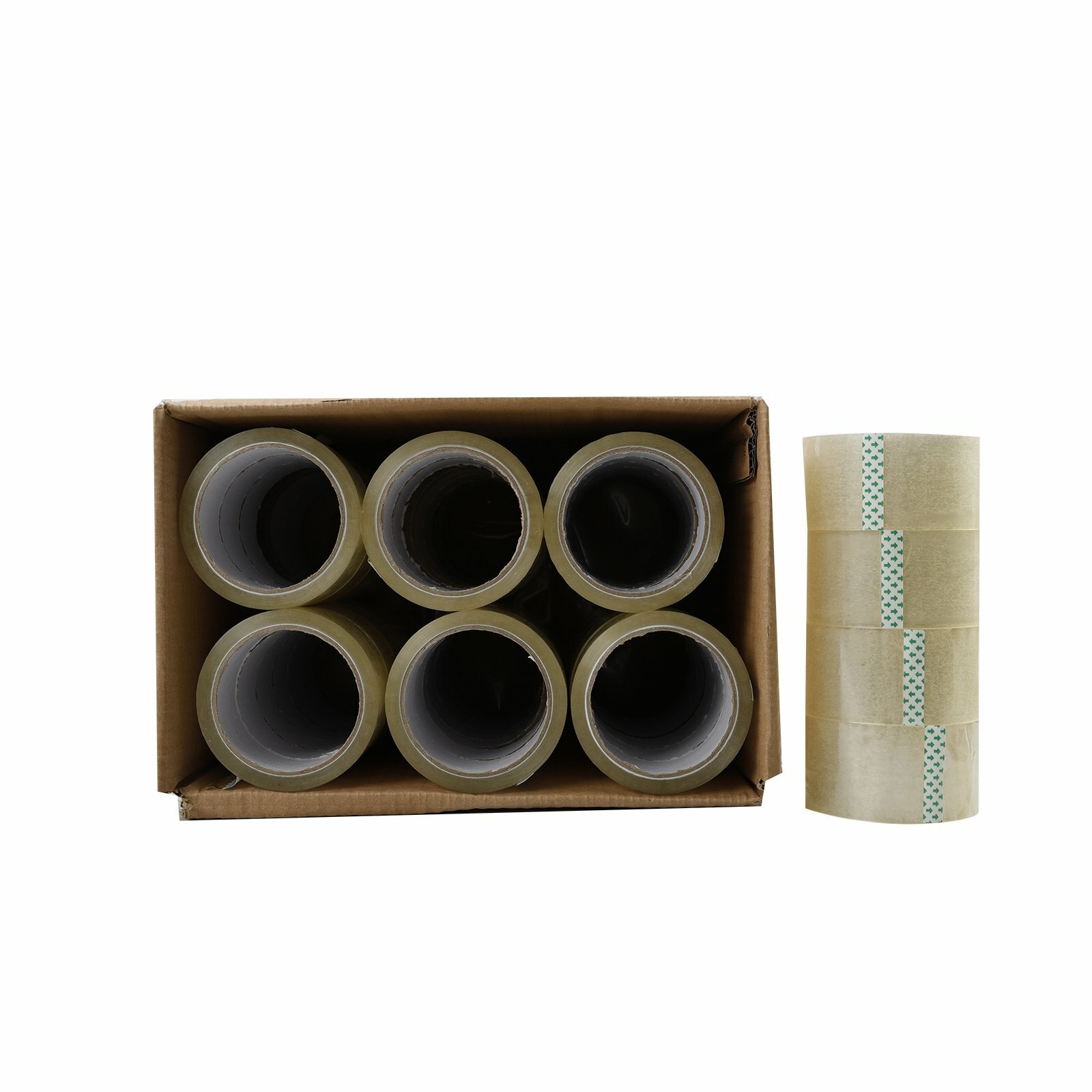36 Rolls Carton Sealing Clear Packing Tape Box Shipping 2″ x 55 Yards
