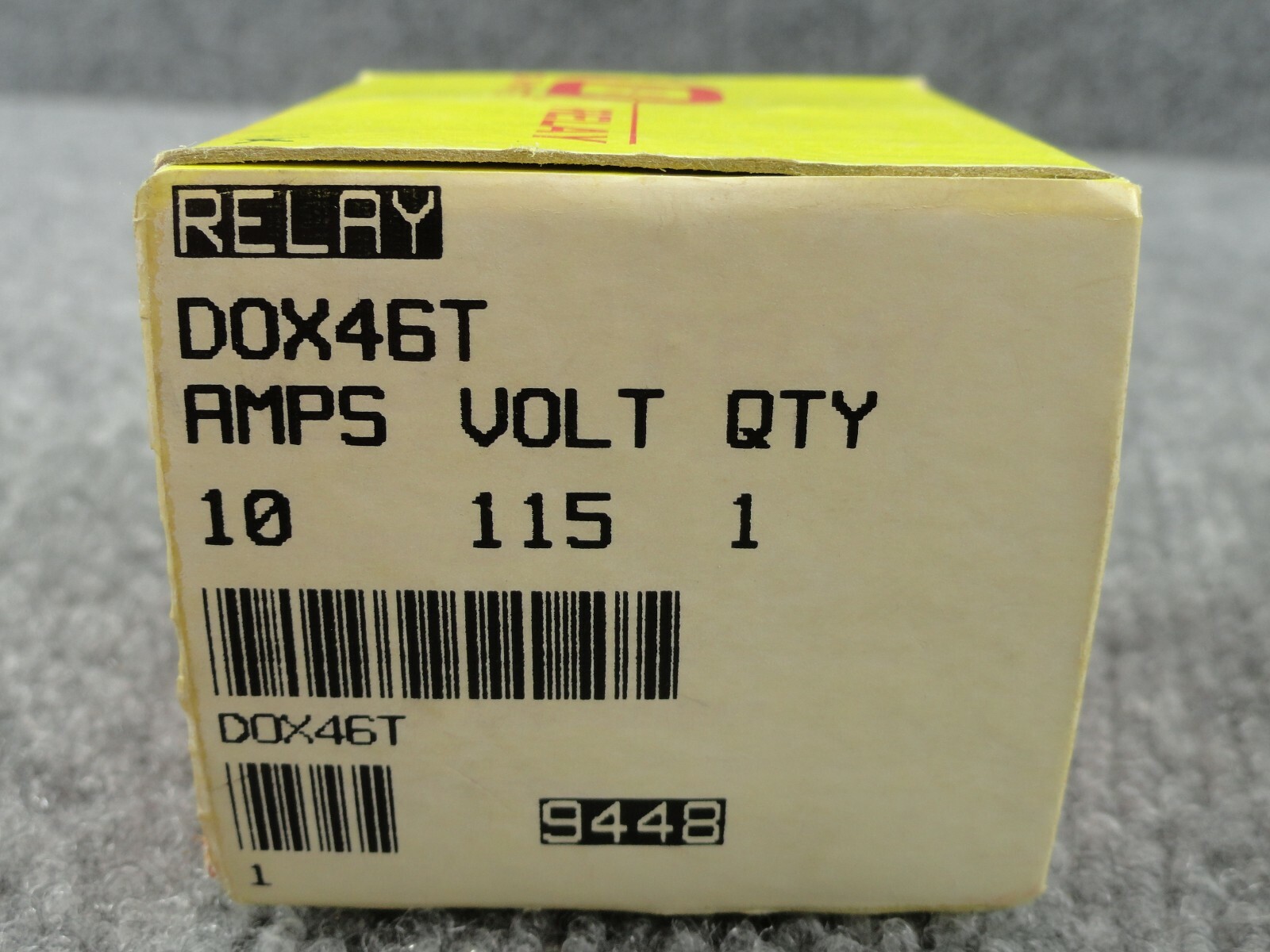 New Unused OHmite DOX46T Relay 10 amps 115 Volt DOX-46T