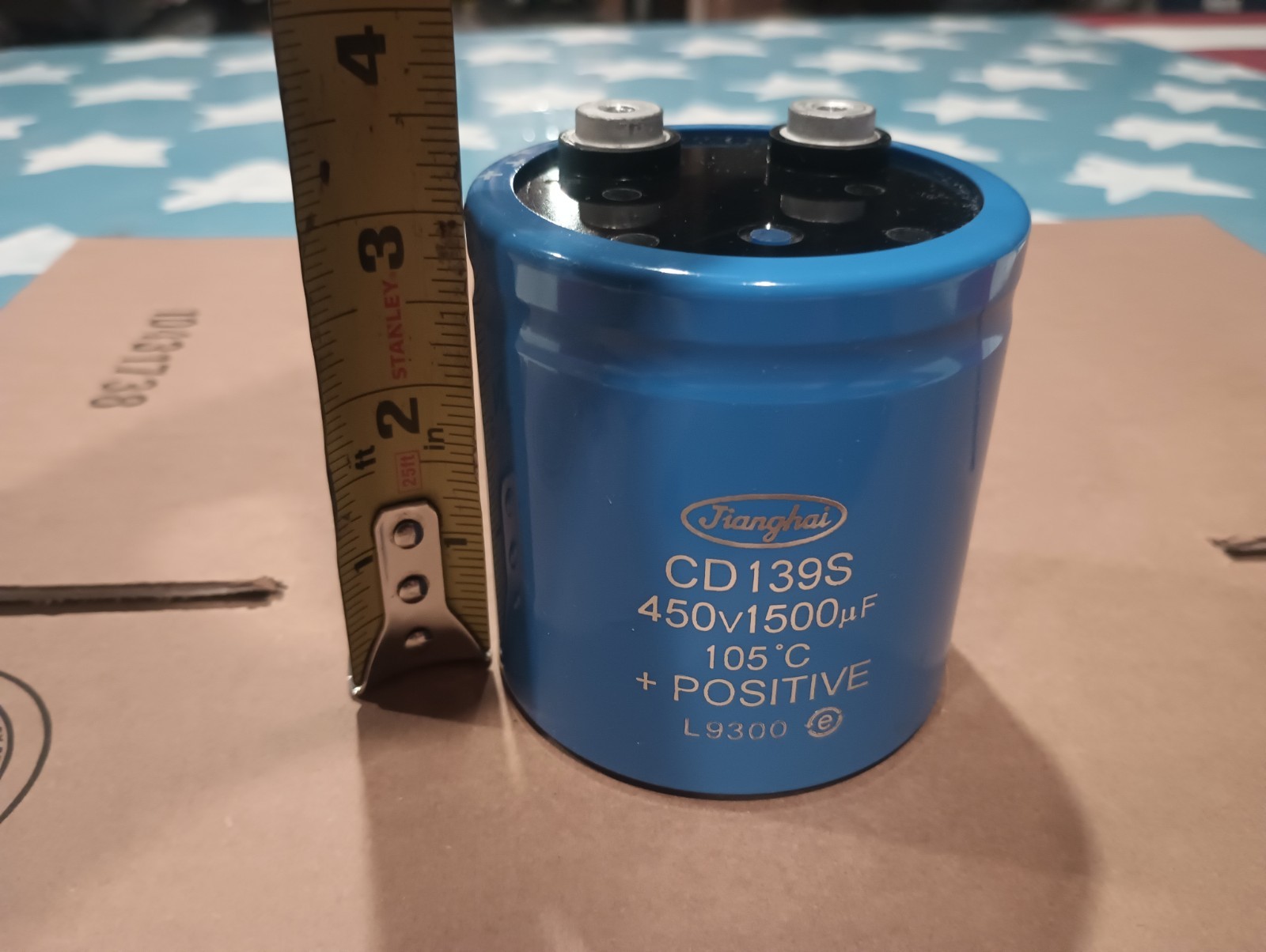 Jianghai CD 139S 450v1500uf 105°C + positive L9300 Capacitor Good Condition