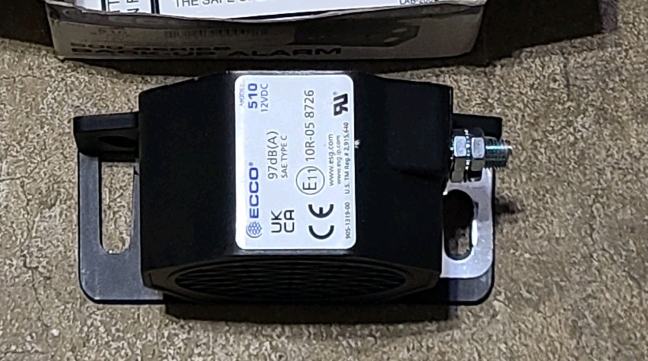ECCO Model 510 Back-Up Alarm 97dB, 12VDC