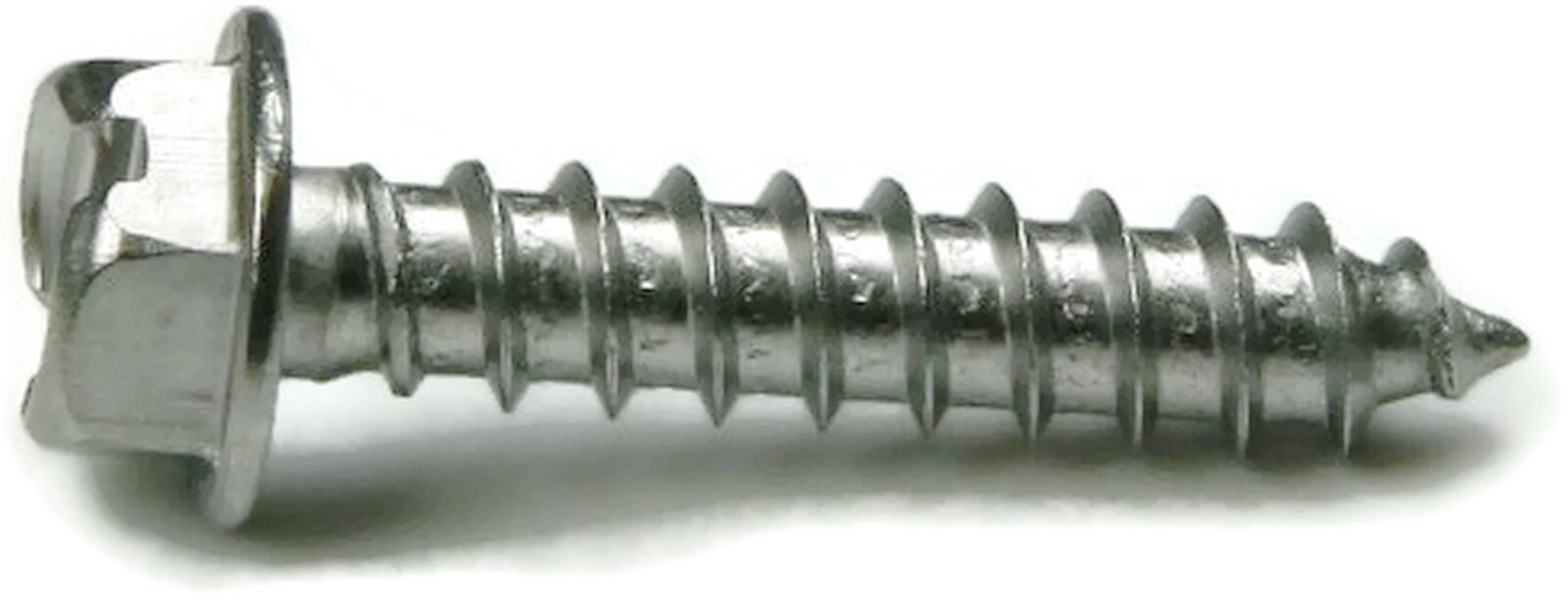 #10 Sheet Metal Screws – Stainless Steel Slotted Hex Washer Head – Select Size